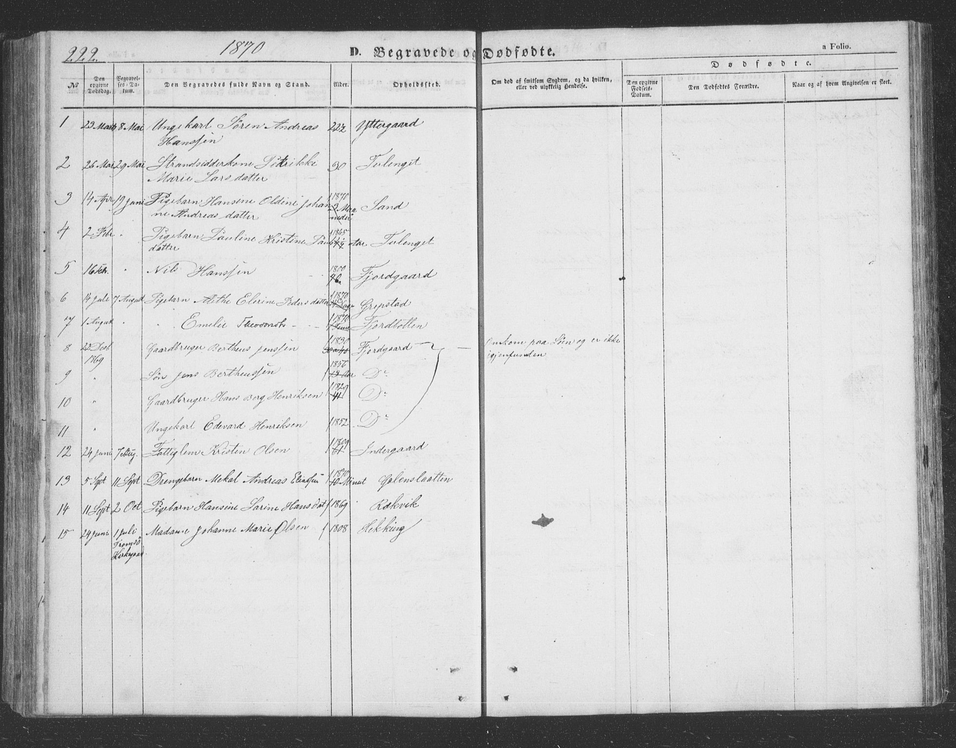 Lenvik sokneprestembete, SATØ/S-1310/H/Ha/Hab/L0020klokker: Parish register (copy) no. 20, 1855-1883, p. 222