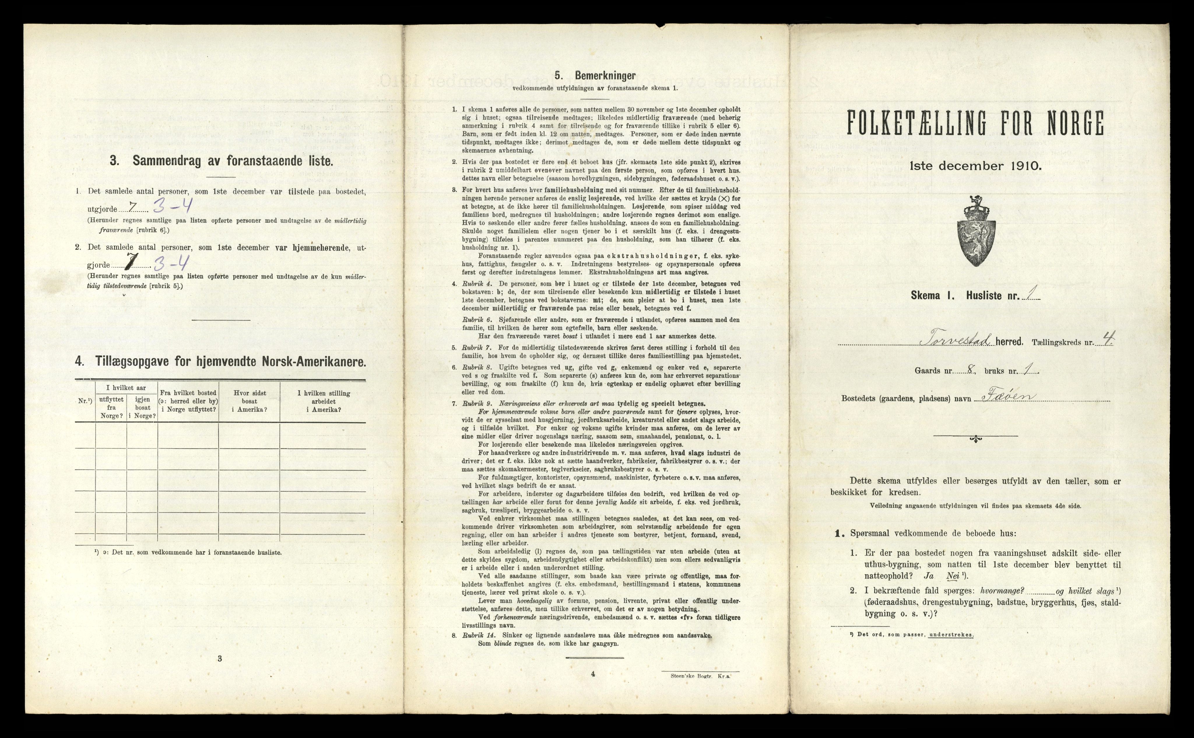 RA, 1910 census for Torvastad, 1910, p. 641