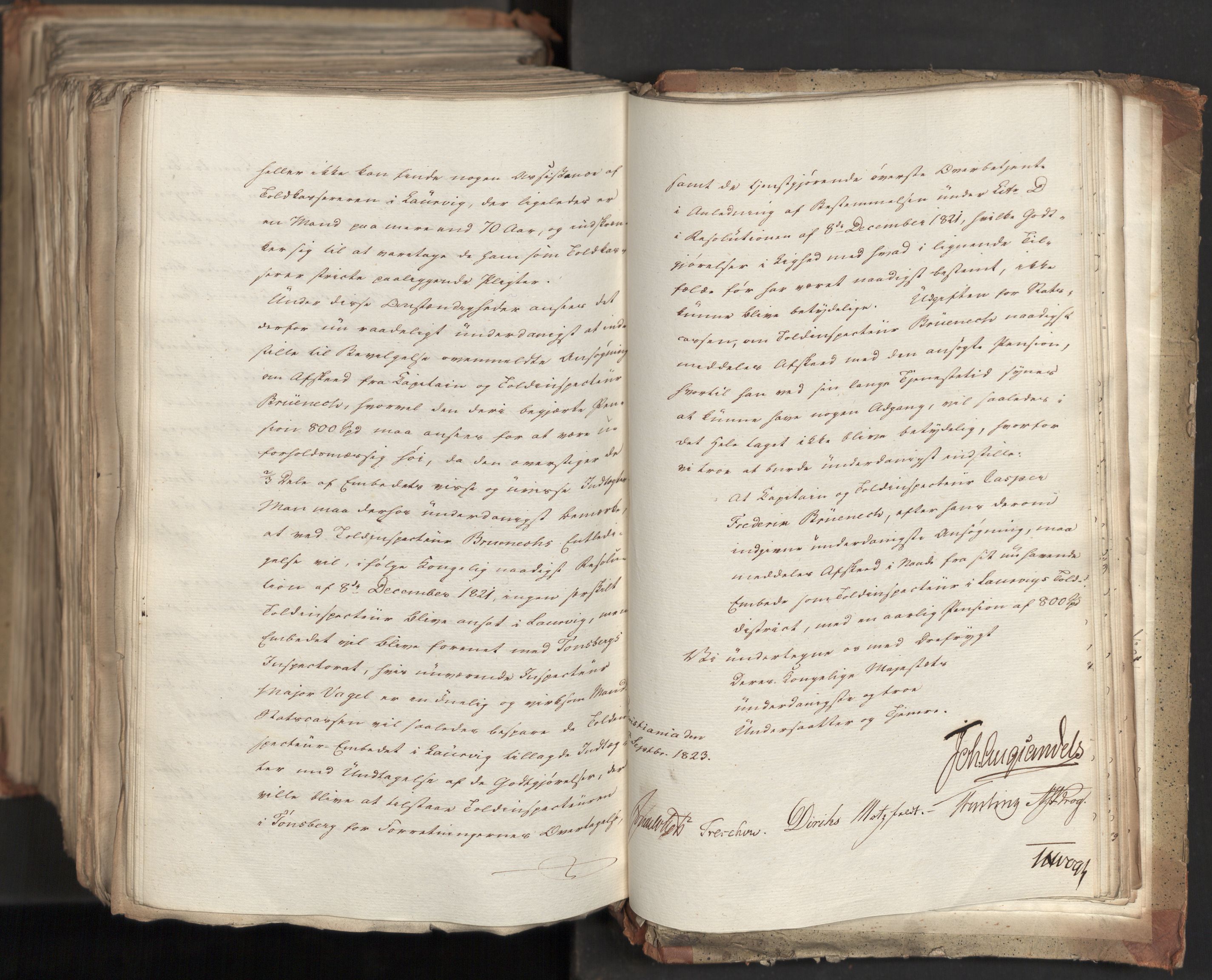 Statsrådsavdelingen i Stockholm, AV/RA-S-1003/D/Da/L0035: Regjeringsinnstillinger nr. 541-840, 1823, p. 772