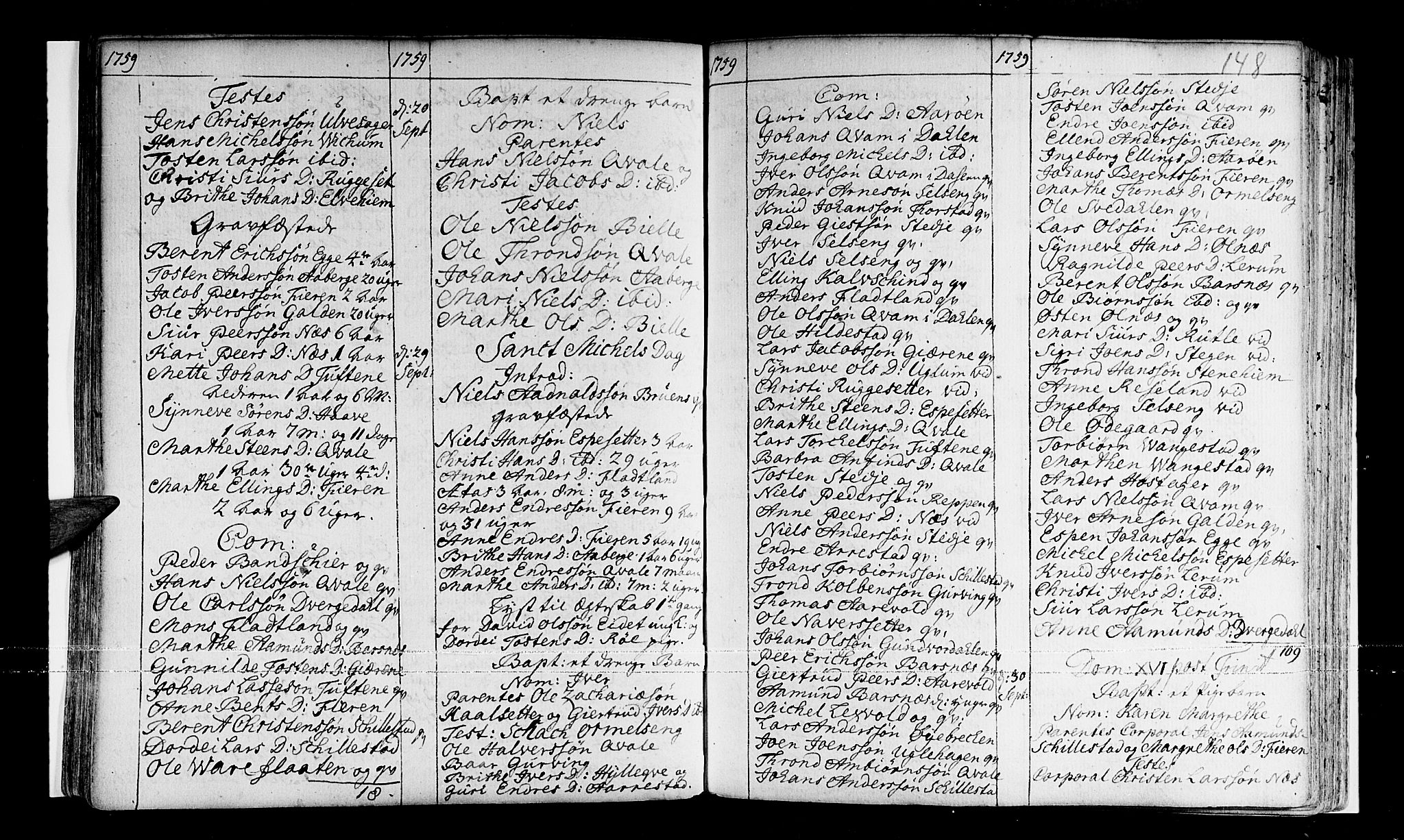 Sogndal sokneprestembete, AV/SAB-A-81301/H/Haa/Haaa/L0003: Parish register (official) no. A 3, 1747-1768, p. 148