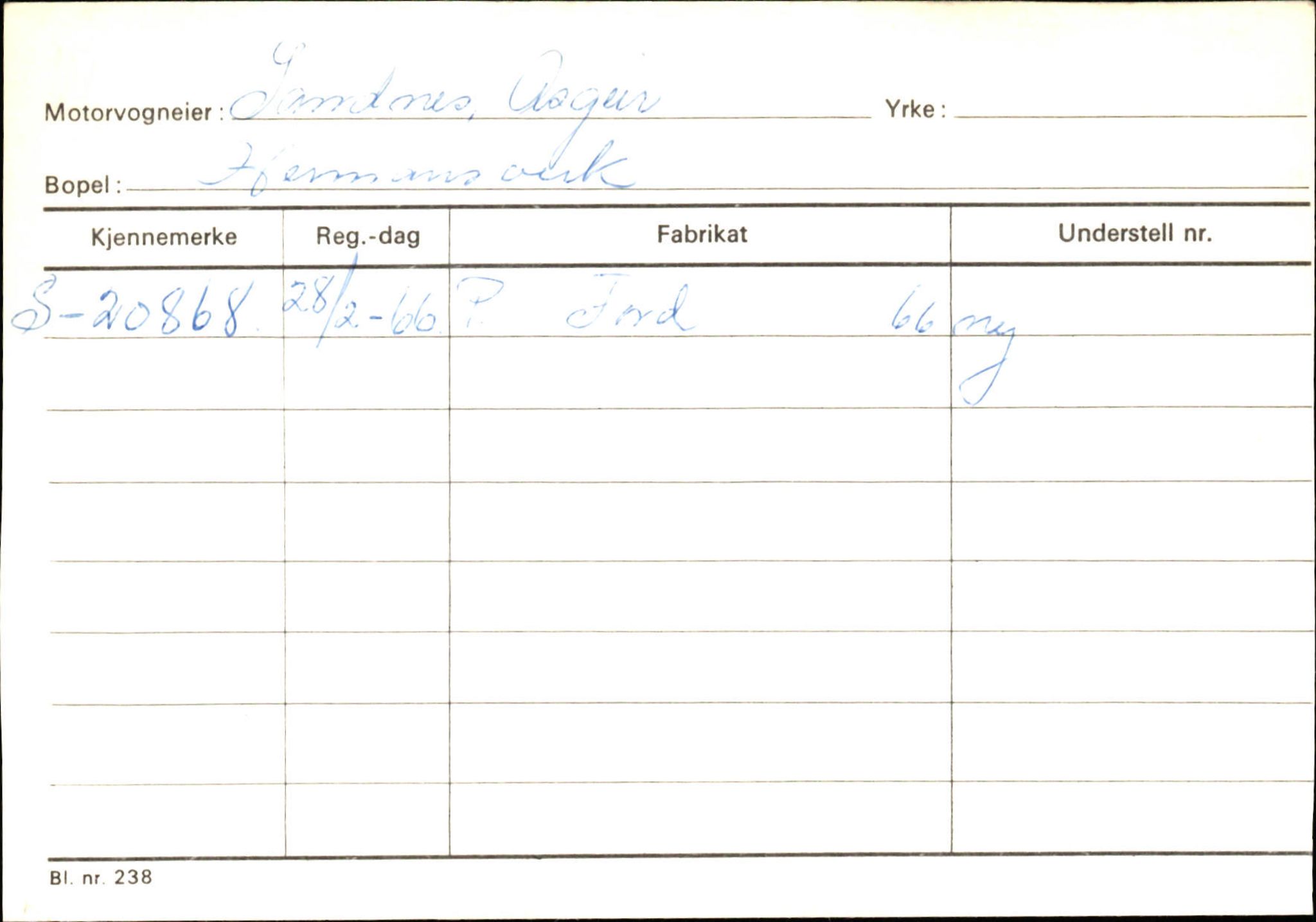 Statens vegvesen, Sogn og Fjordane vegkontor, AV/SAB-A-5301/4/F/L0126: Eigarregister Fjaler M-Å. Leikanger A-Å, 1945-1975, p. 2059