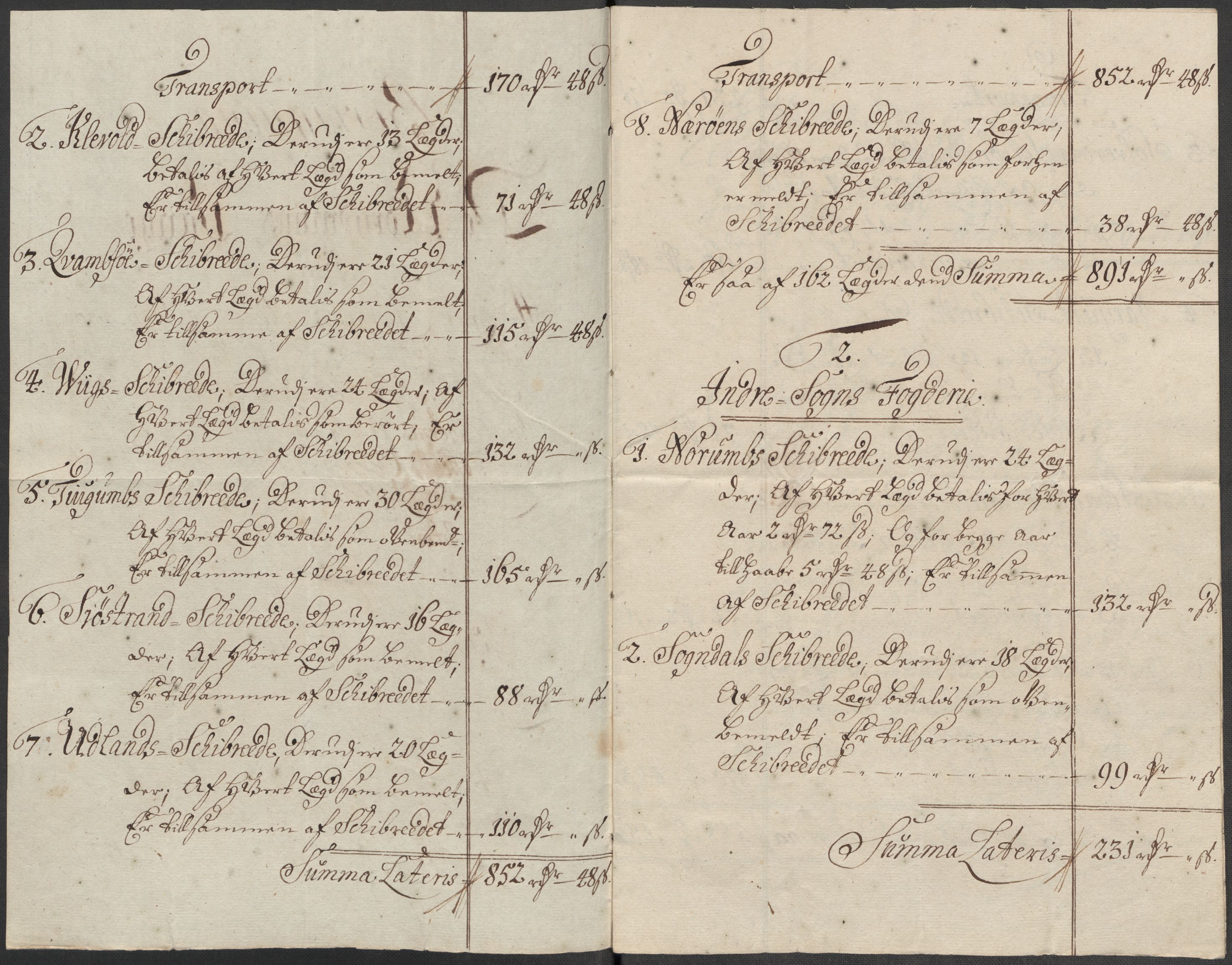 Rentekammeret inntil 1814, Reviderte regnskaper, Fogderegnskap, RA/EA-4092/R52/L3320: Fogderegnskap Sogn, 1715-1716, p. 186