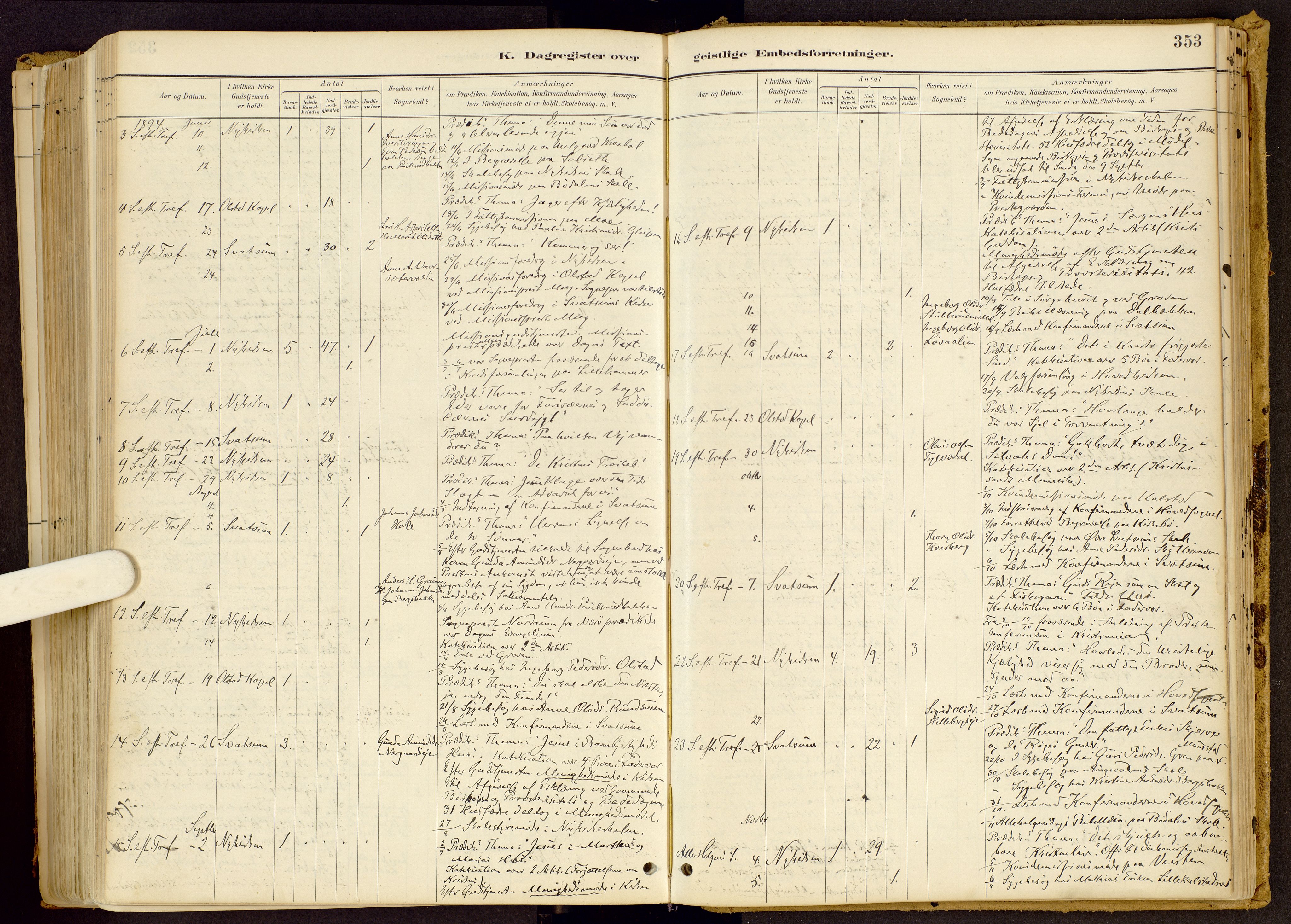 Vestre Gausdal prestekontor, AV/SAH-PREST-094/H/Ha/Haa/L0001: Parish register (official) no. 1, 1887-1914, p. 353