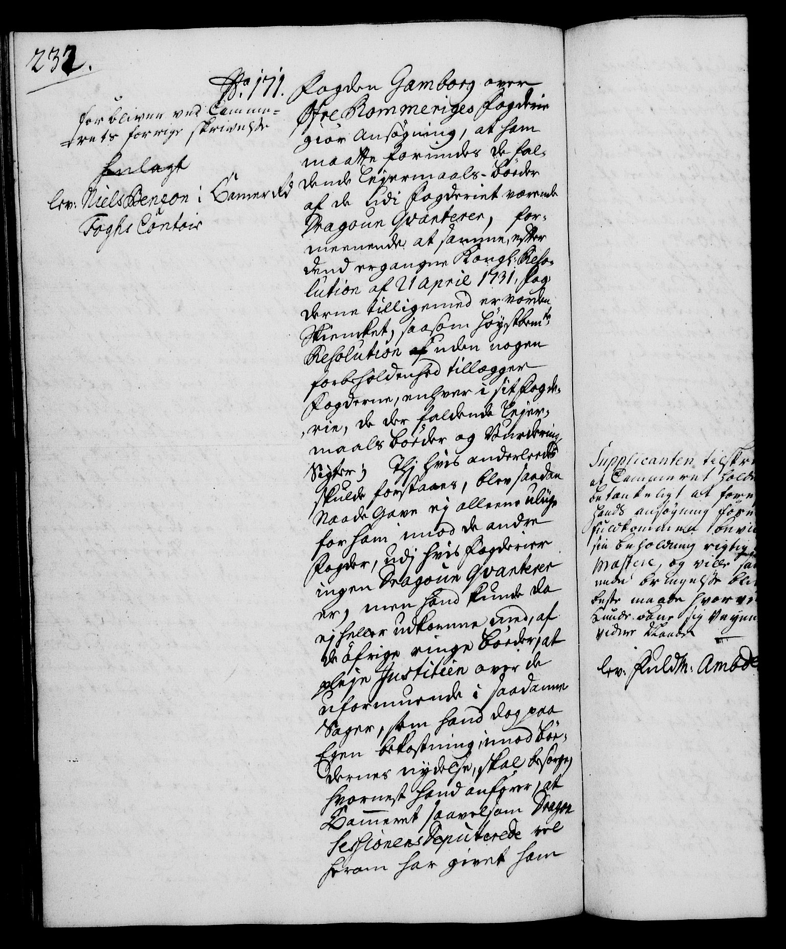 Rentekammeret, Kammerkanselliet, RA/EA-3111/G/Gh/Gha/L0019: Norsk ekstraktmemorialprotokoll (merket RK 53.64), 1736-1737, p. 232