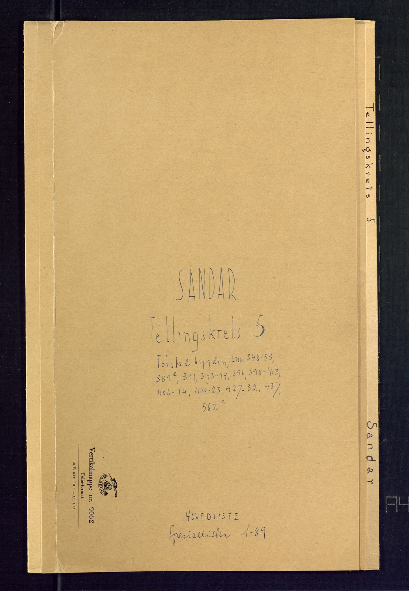 SAKO, 1875 census for 0724L Sandeherred/Sandeherred, 1875, p. 22
