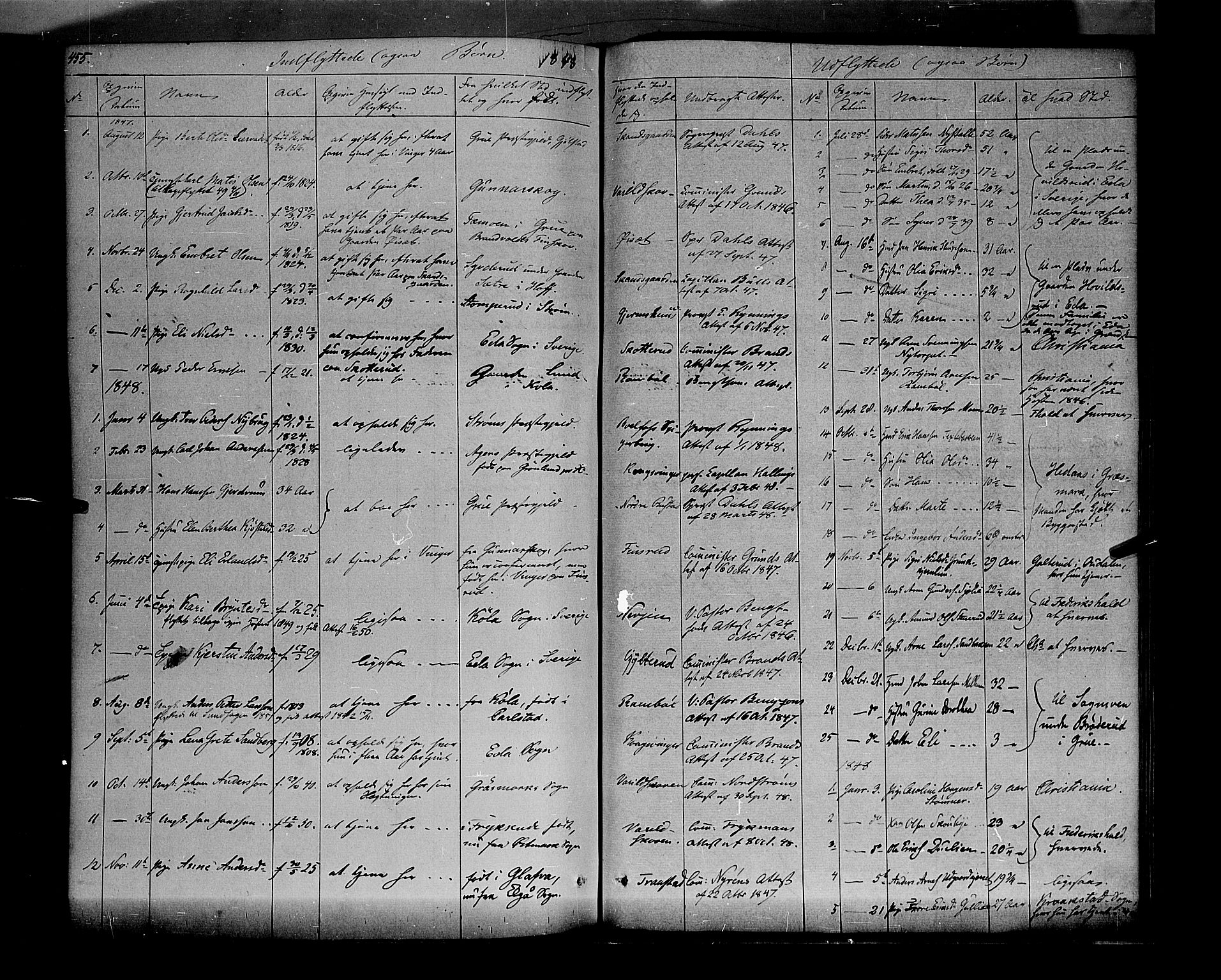 Vinger prestekontor, AV/SAH-PREST-024/H/Ha/Haa/L0009: Parish register (official) no. 9, 1847-1855, p. 455