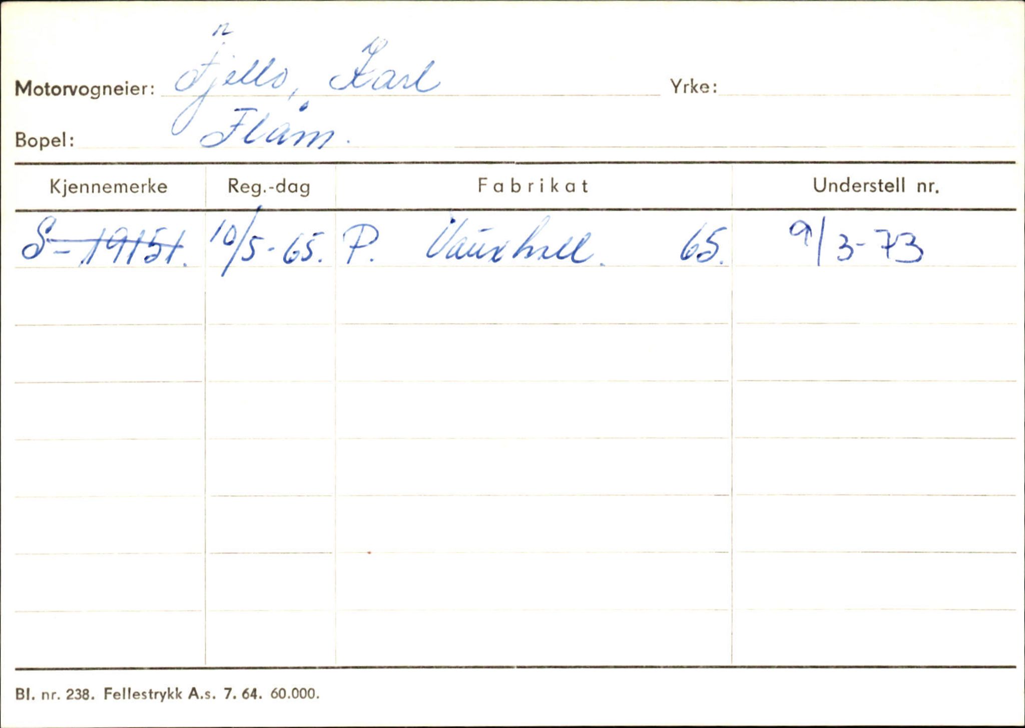 Statens vegvesen, Sogn og Fjordane vegkontor, SAB/A-5301/4/F/L0125: Eigarregister Sogndal V-Å. Aurland A-Å. Fjaler A-N, 1945-1975, p. 565