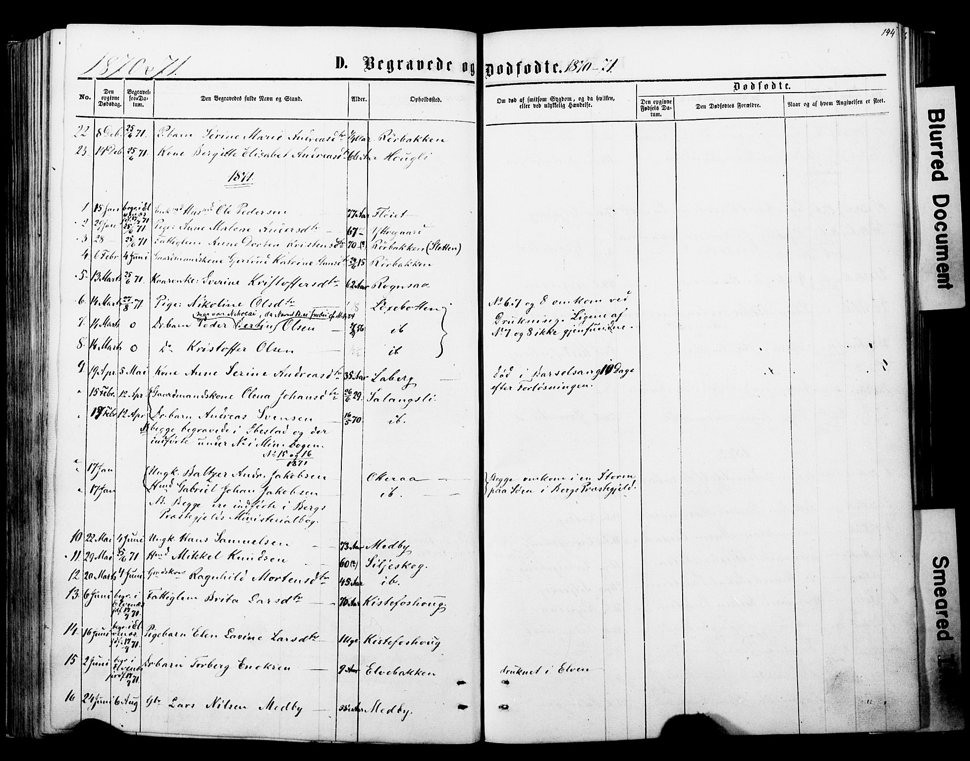 Ibestad sokneprestembete, AV/SATØ-S-0077/H/Ha/Haa/L0013kirke: Parish register (official) no. 13, 1865-1879, p. 144