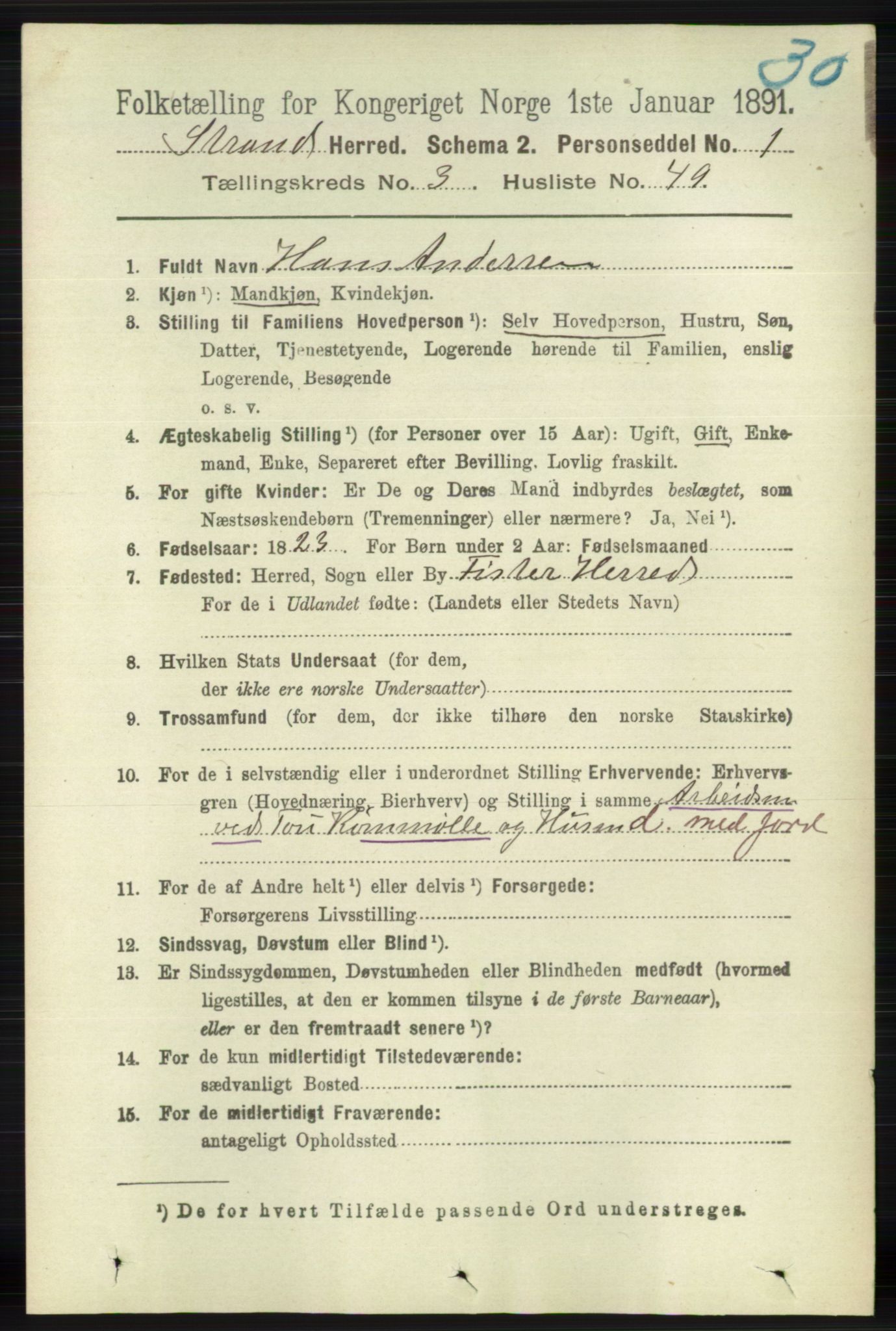 RA, 1891 census for 1130 Strand, 1891, p. 994