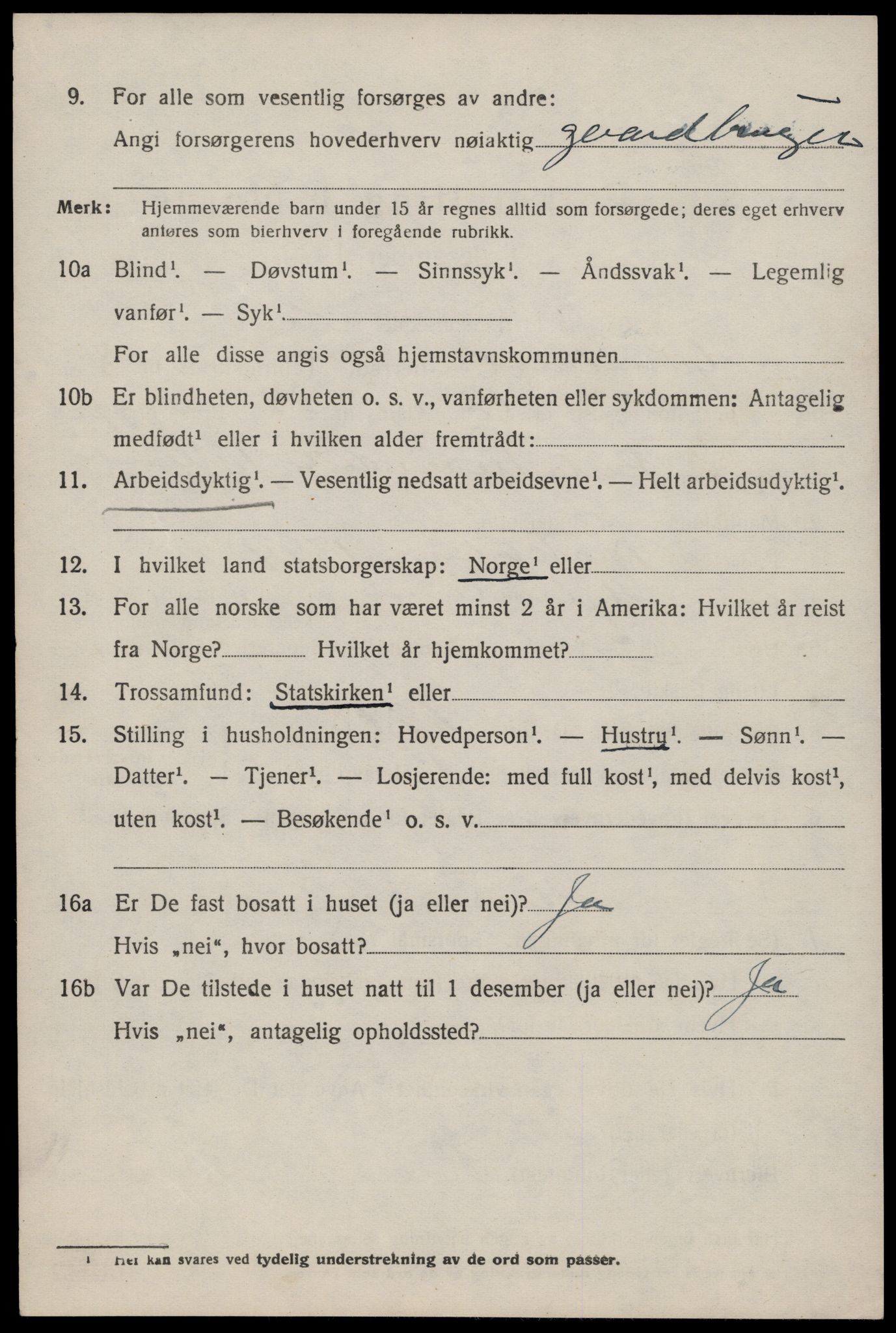 SAST, 1920 census for Hjelmeland, 1920, p. 2678