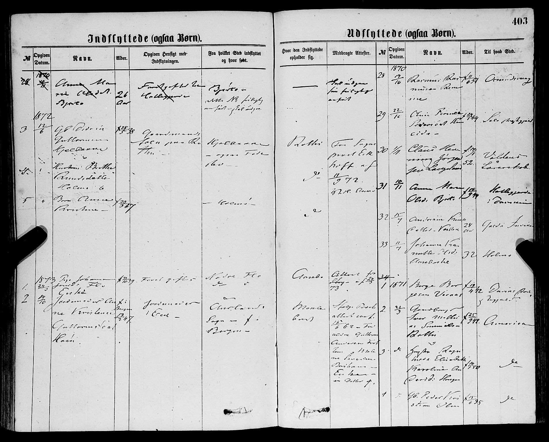 Eid sokneprestembete, SAB/A-82301/H/Haa/Haaa/L0010: Parish register (official) no. A 10, 1867-1878, p. 403