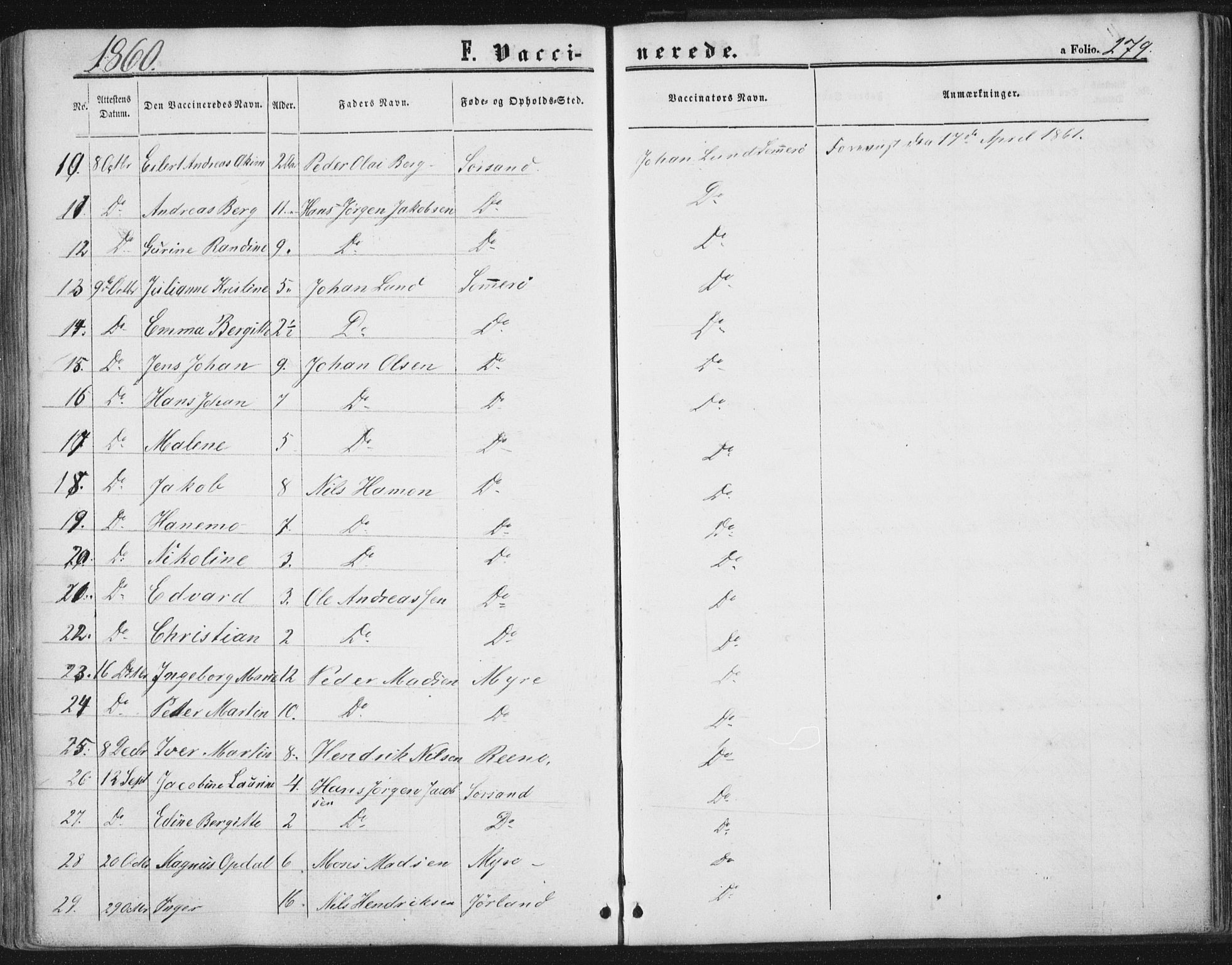 Ministerialprotokoller, klokkerbøker og fødselsregistre - Nordland, AV/SAT-A-1459/893/L1333: Parish register (official) no. 893A06, 1858-1866, p. 279