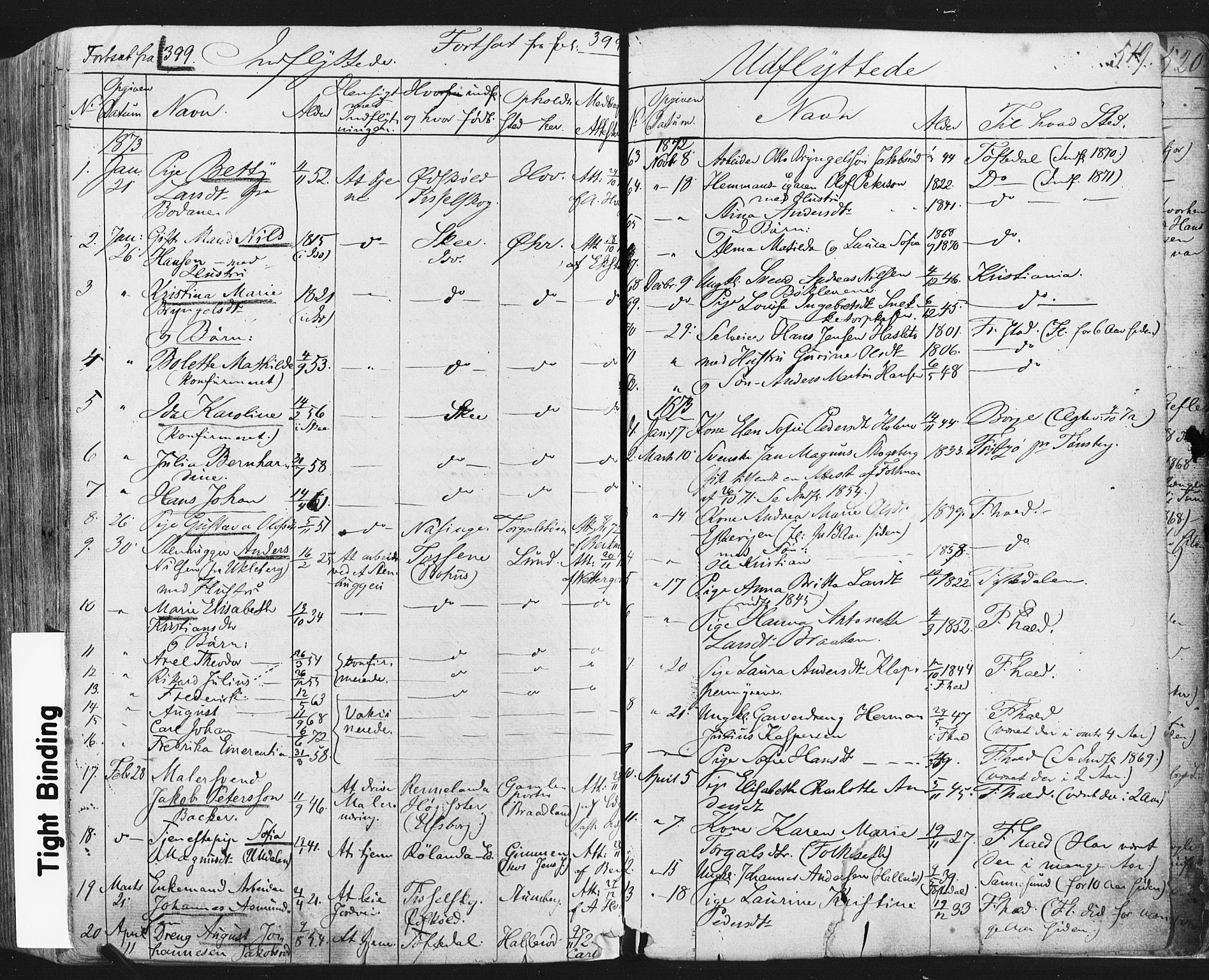 Idd prestekontor Kirkebøker, AV/SAO-A-10911/F/Fc/L0005: Parish register (official) no. III 5, 1861-1877, p. 519