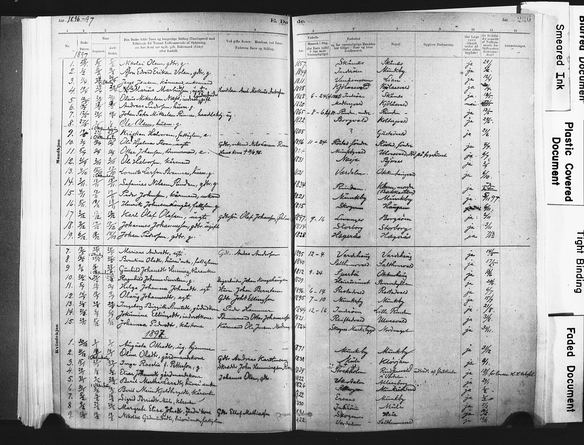 Ministerialprotokoller, klokkerbøker og fødselsregistre - Nord-Trøndelag, SAT/A-1458/721/L0207: Parish register (official) no. 721A02, 1880-1911, p. 236