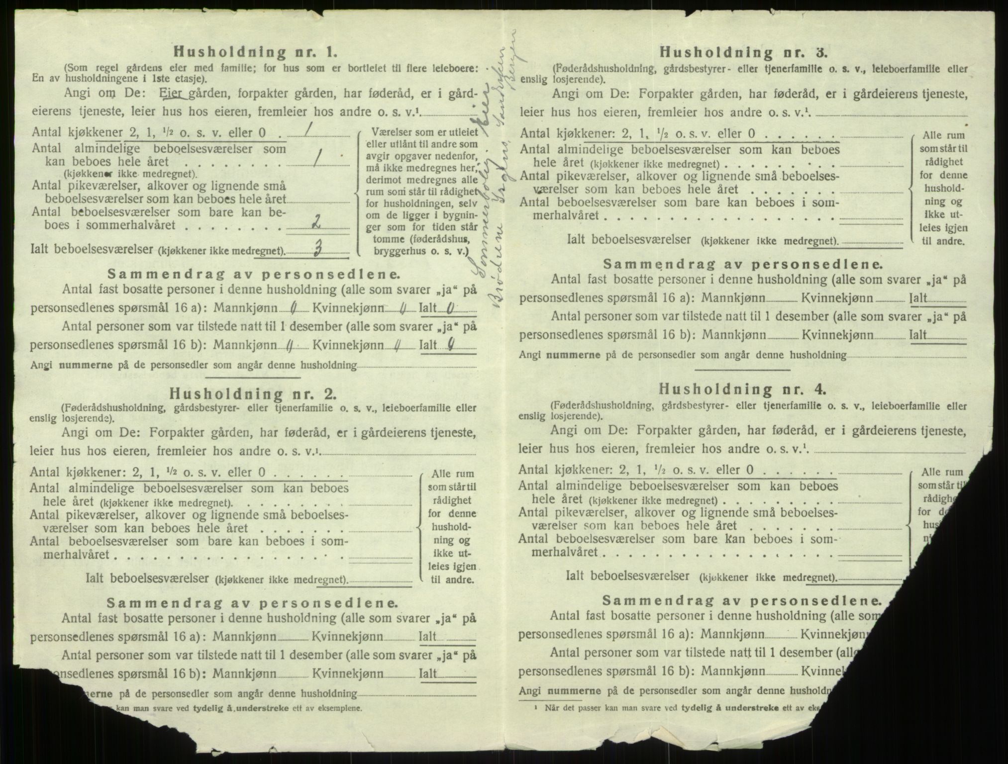 SAB, 1920 census for Åsane, 1920, p. 768