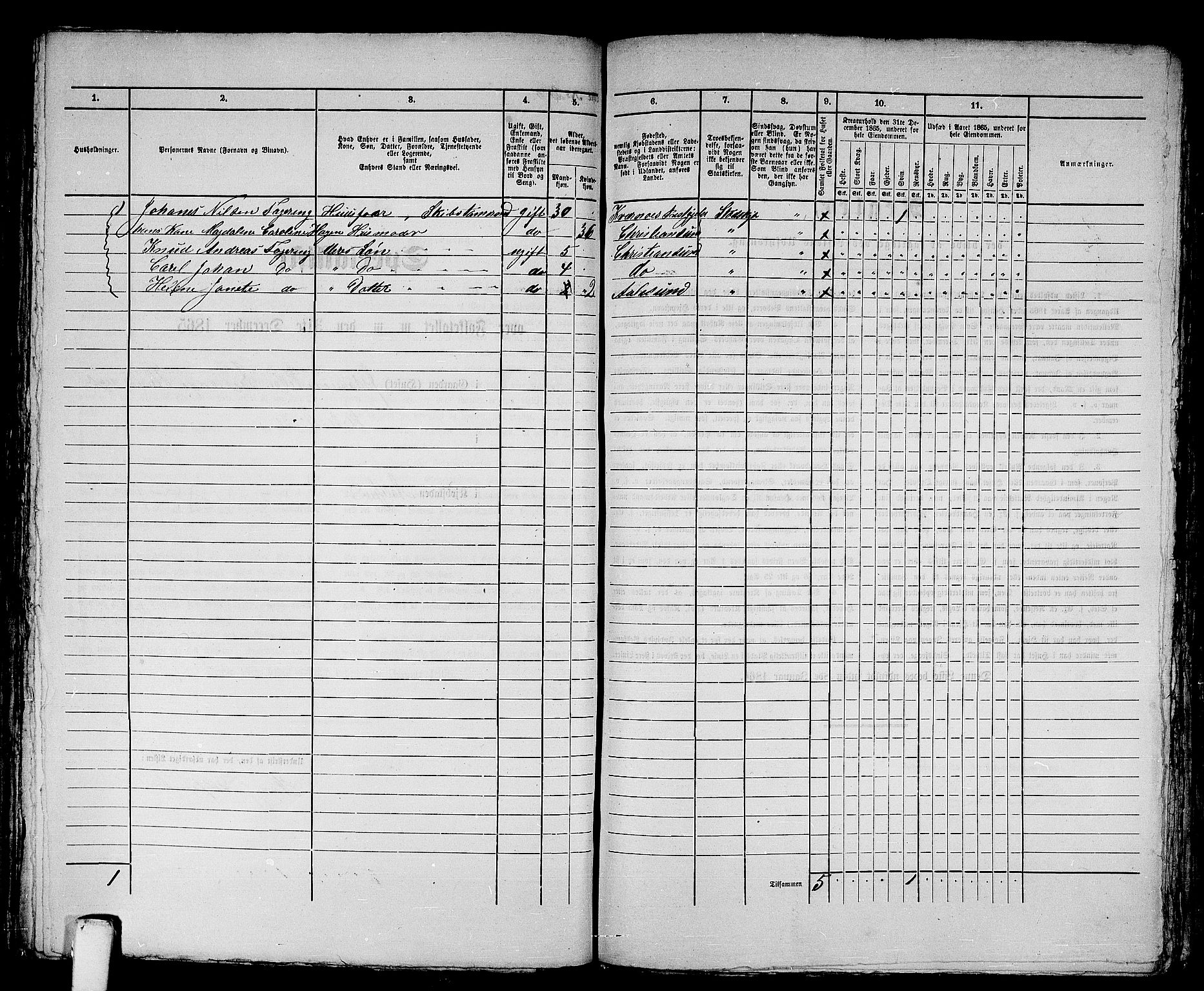 RA, 1865 census for Ålesund, 1865, p. 428