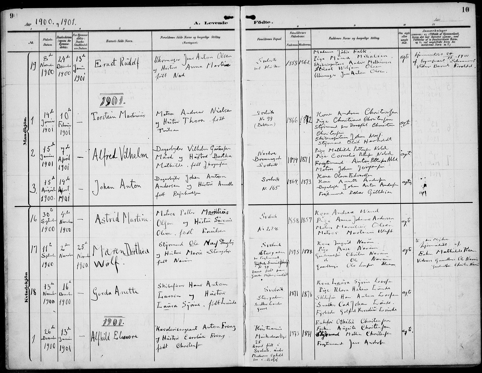 Strømm kirkebøker, AV/SAKO-A-322/F/Fb/L0002: Parish register (official) no. II 2, 1900-1919, p. 9-10