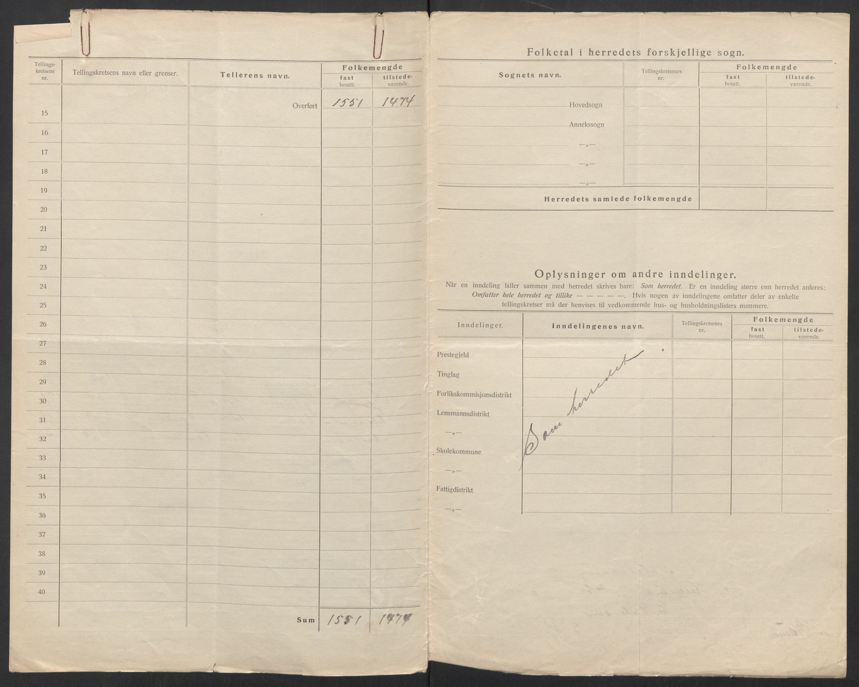 SAT, 1920 census for Alstahaug, 1920, p. 5