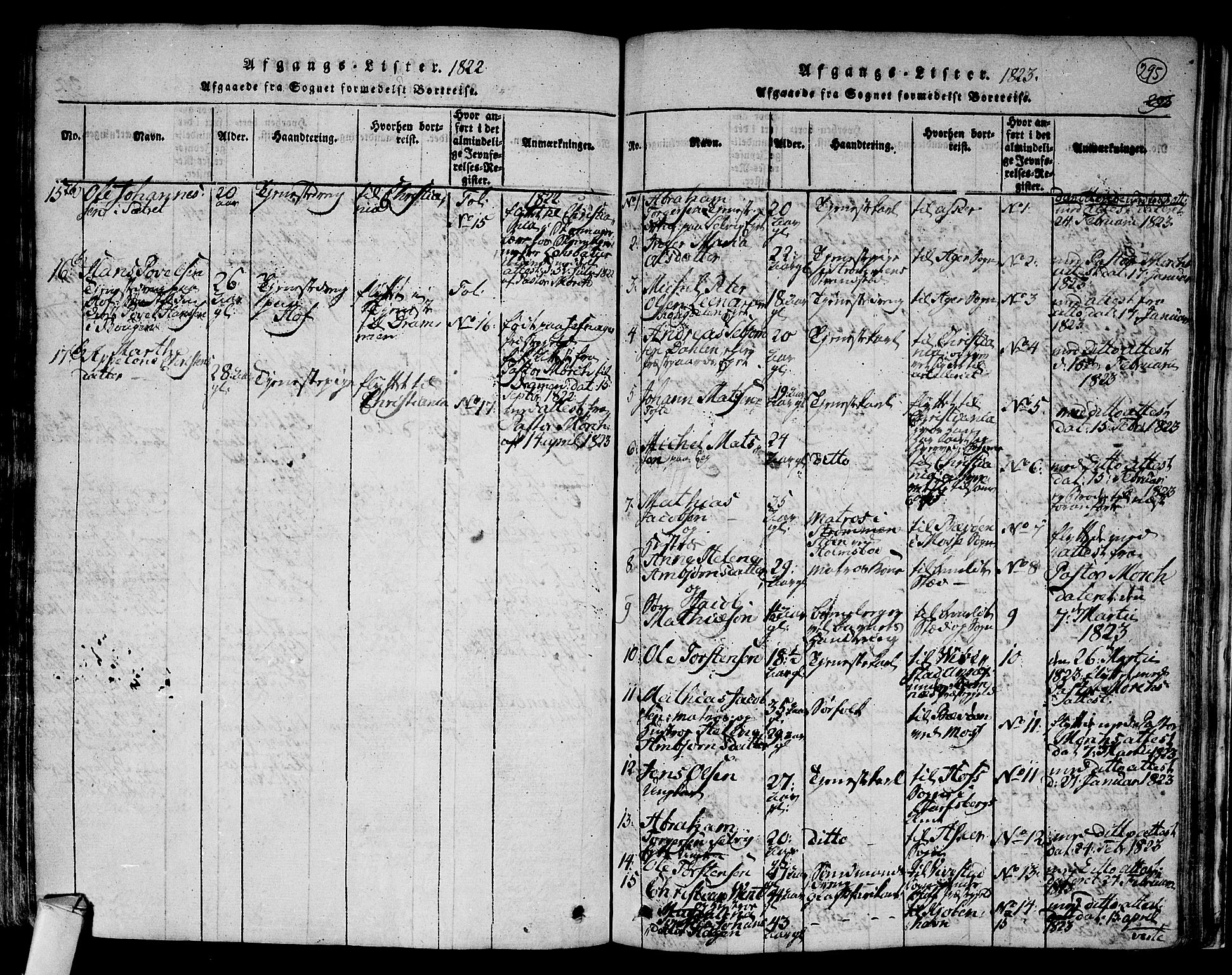 Hurum kirkebøker, SAKO/A-229/F/Fa/L0009: Parish register (official) no. 9, 1816-1826, p. 295