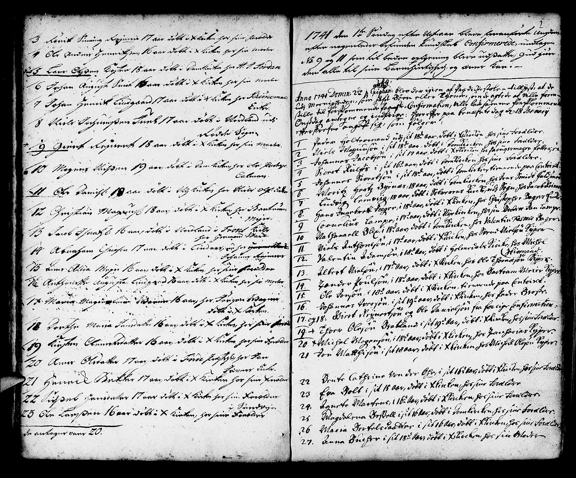Korskirken sokneprestembete, SAB/A-76101/H/Haa/L0007: Parish register (official) no. A 7, 1736-1839, p. 20