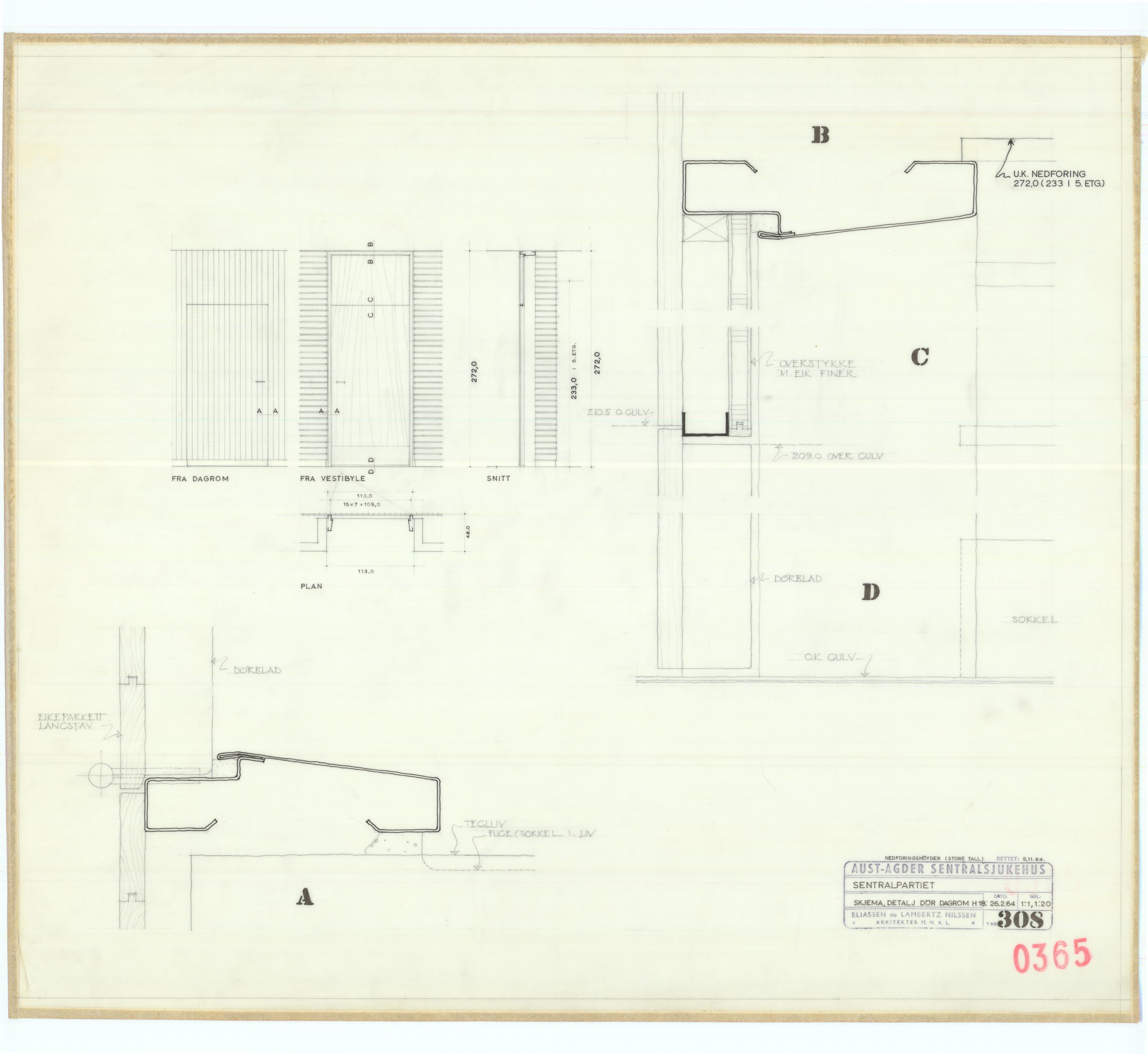 Eliassen og Lambertz-Nilssen Arkitekter, AAKS/PA-2983/T/T01/L0005: Tegningskogger 0365, 1960-1966, p. 15