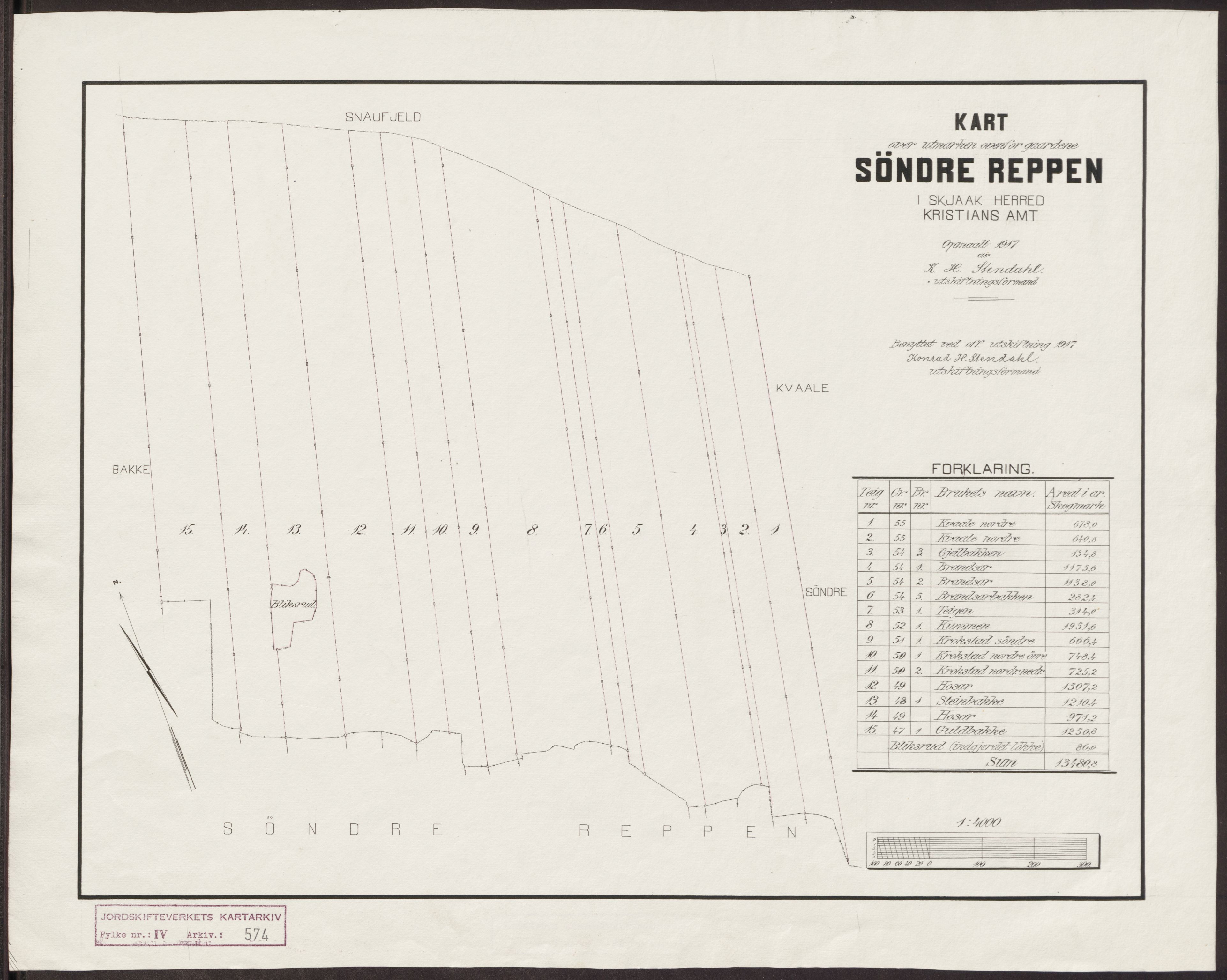 Jordskifteverkets kartarkiv, AV/RA-S-3929/T, 1859-1988, p. 710