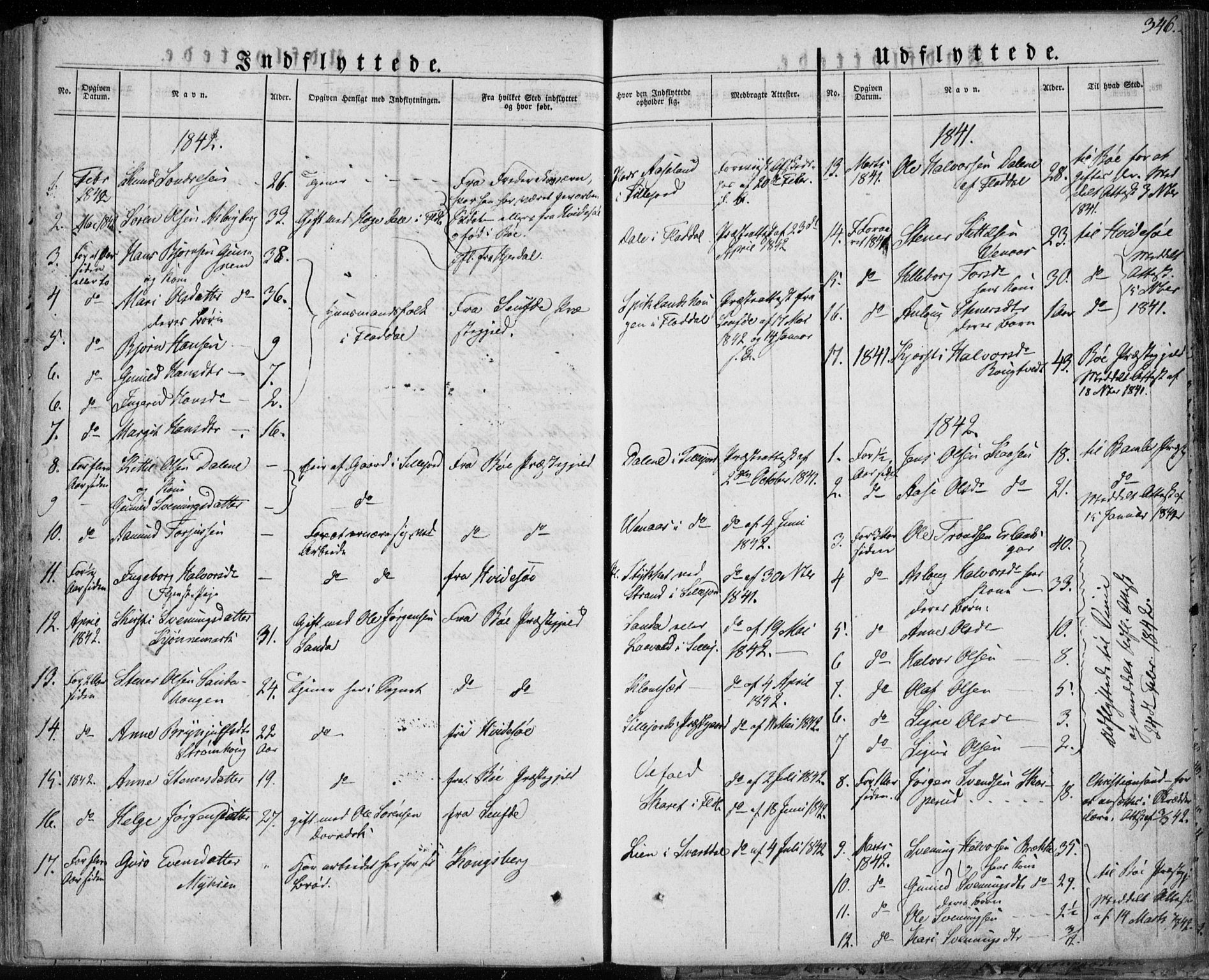 Seljord kirkebøker, SAKO/A-20/F/Fa/L0011: Parish register (official) no. I 11, 1831-1849, p. 346