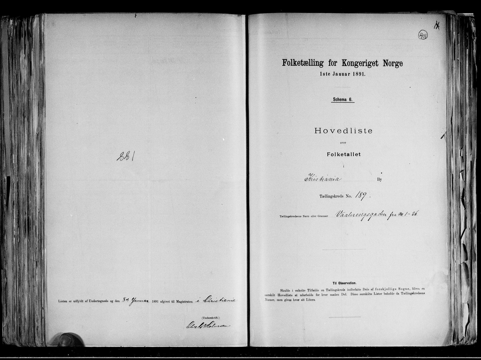 RA, 1891 census for 0301 Kristiania, 1891, p. 107569