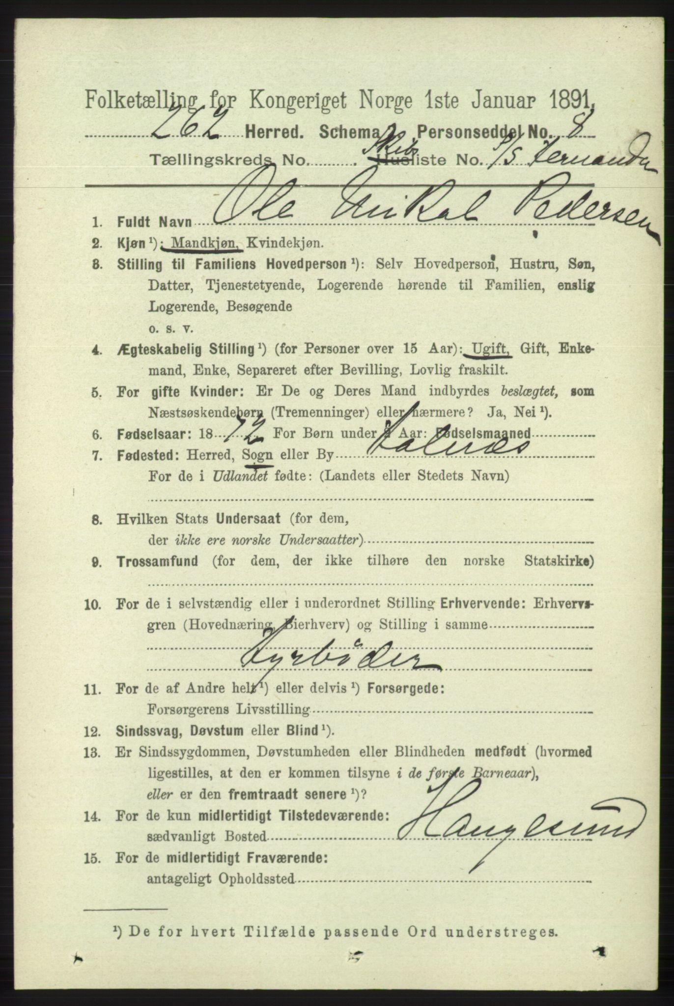 RA, 1891 census for 1247 Askøy, 1891, p. 7691