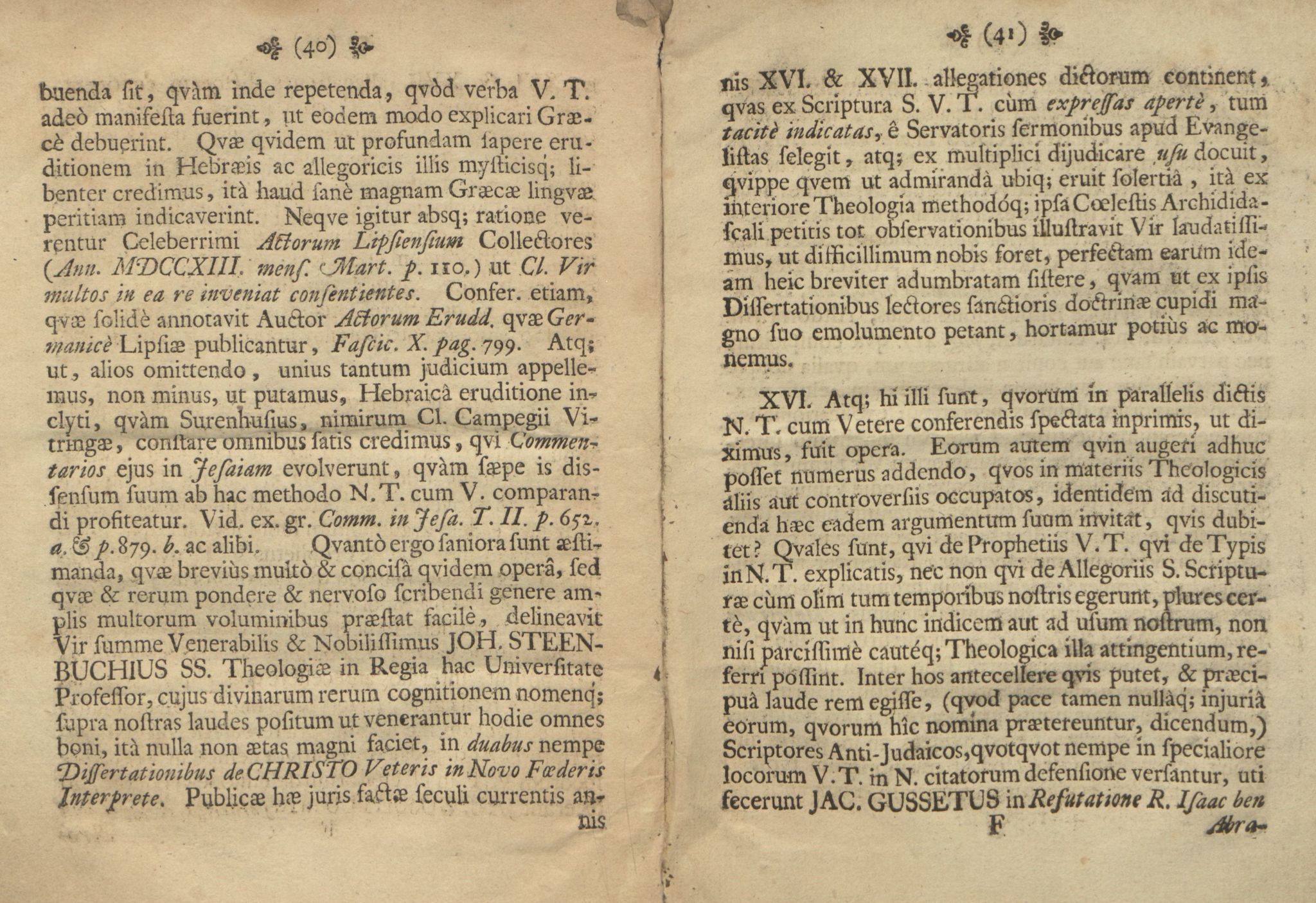 Rikard Berge, TEMU/TGM-A-1003/F/L0017/0045: 551-599 / 595 Tationum de Veteris Testamenti versionis græcæ in novo Testamento allegatione prima fen præliminaris, 1852, p. 40-41