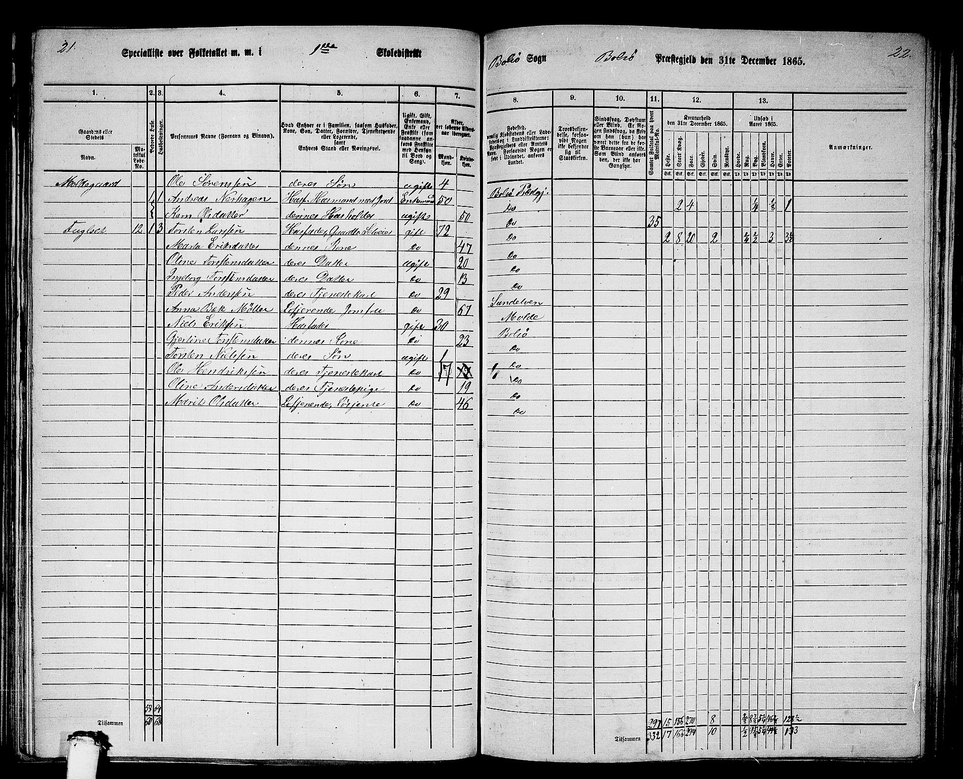 RA, 1865 census for Bolsøy, 1865, p. 18