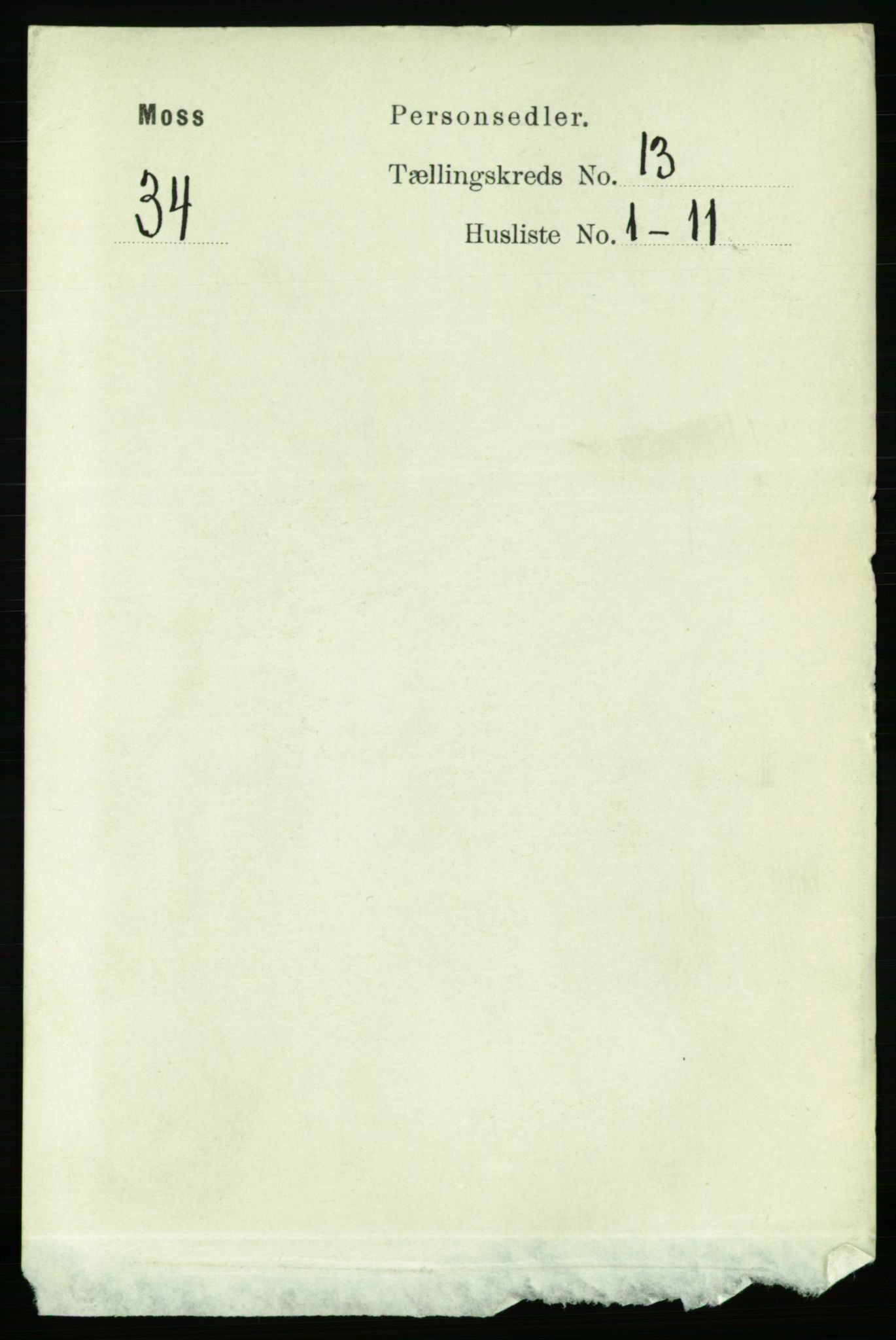 RA, 1891 census for 0104 Moss, 1891, p. 6523