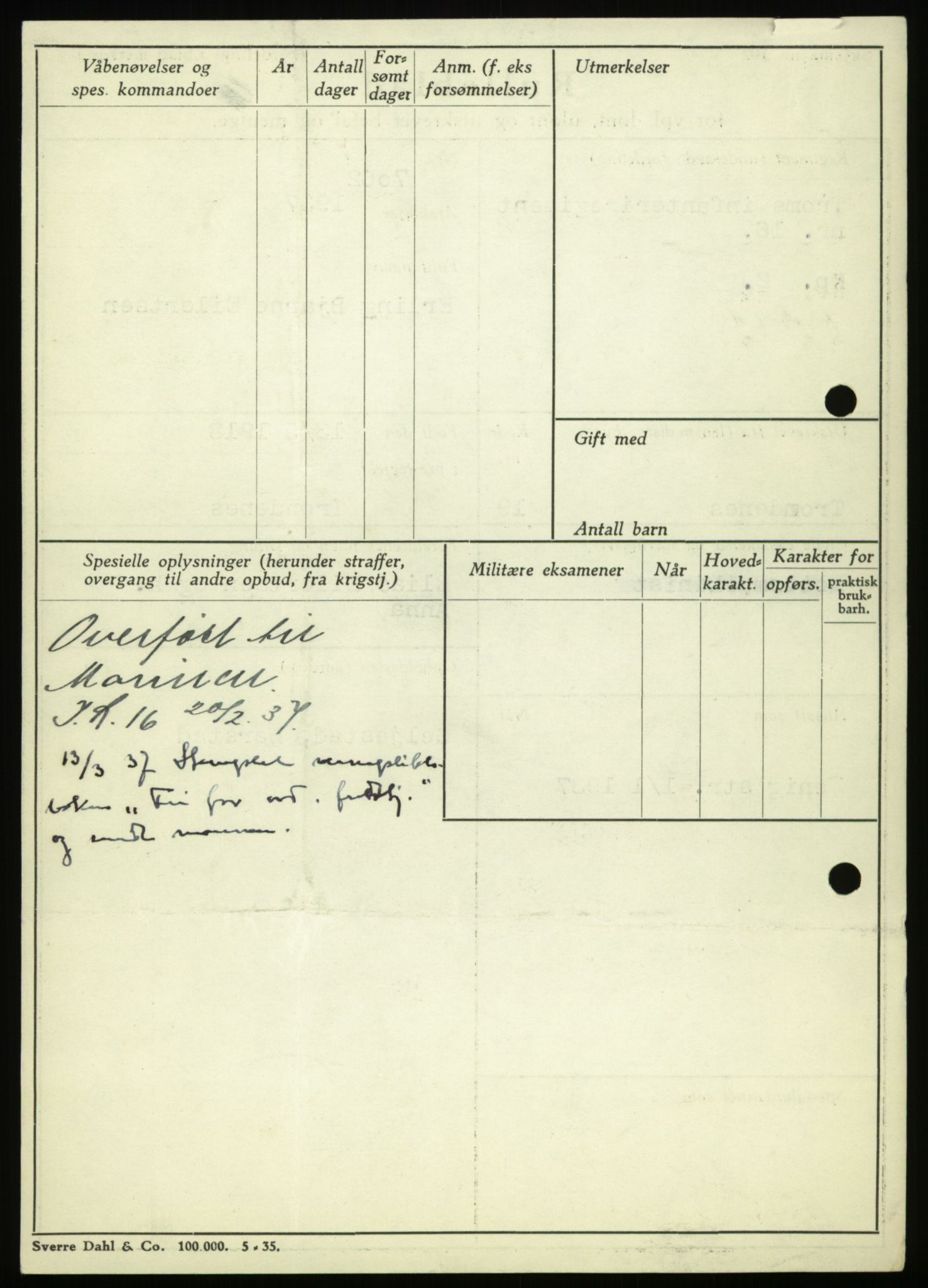 Forsvaret, Troms infanteriregiment nr. 16, AV/RA-RAFA-3146/P/Pa/L0021: Rulleblad for regimentets menige mannskaper, årsklasse 1937, 1937, p. 134