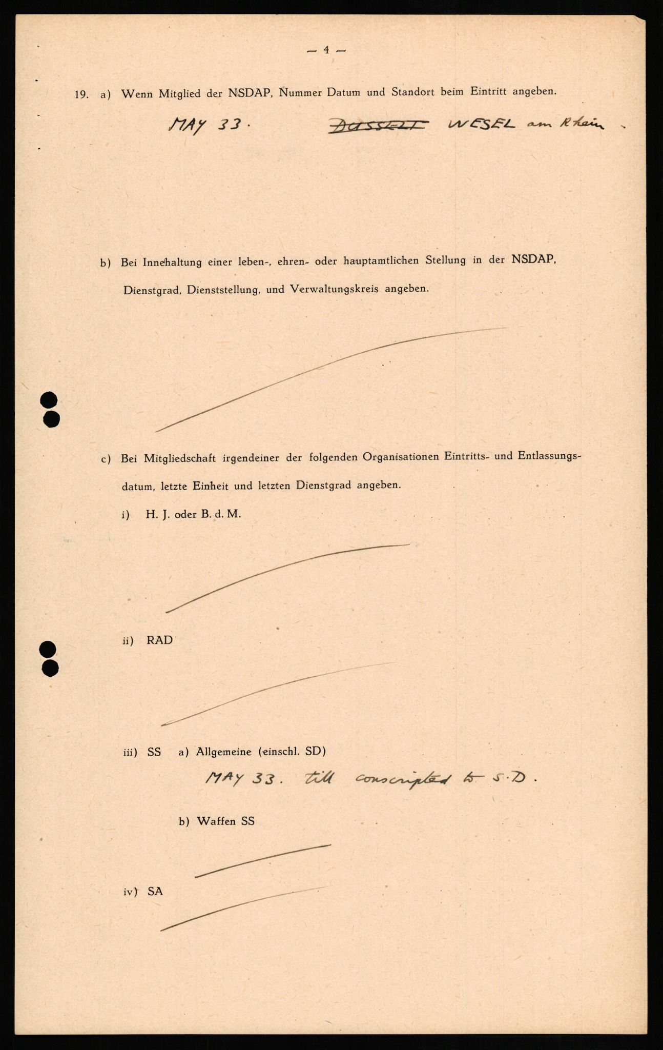 Forsvaret, Forsvarets overkommando II, RA/RAFA-3915/D/Db/L0017: CI Questionaires. Tyske okkupasjonsstyrker i Norge. Tyskere., 1945-1946, p. 348