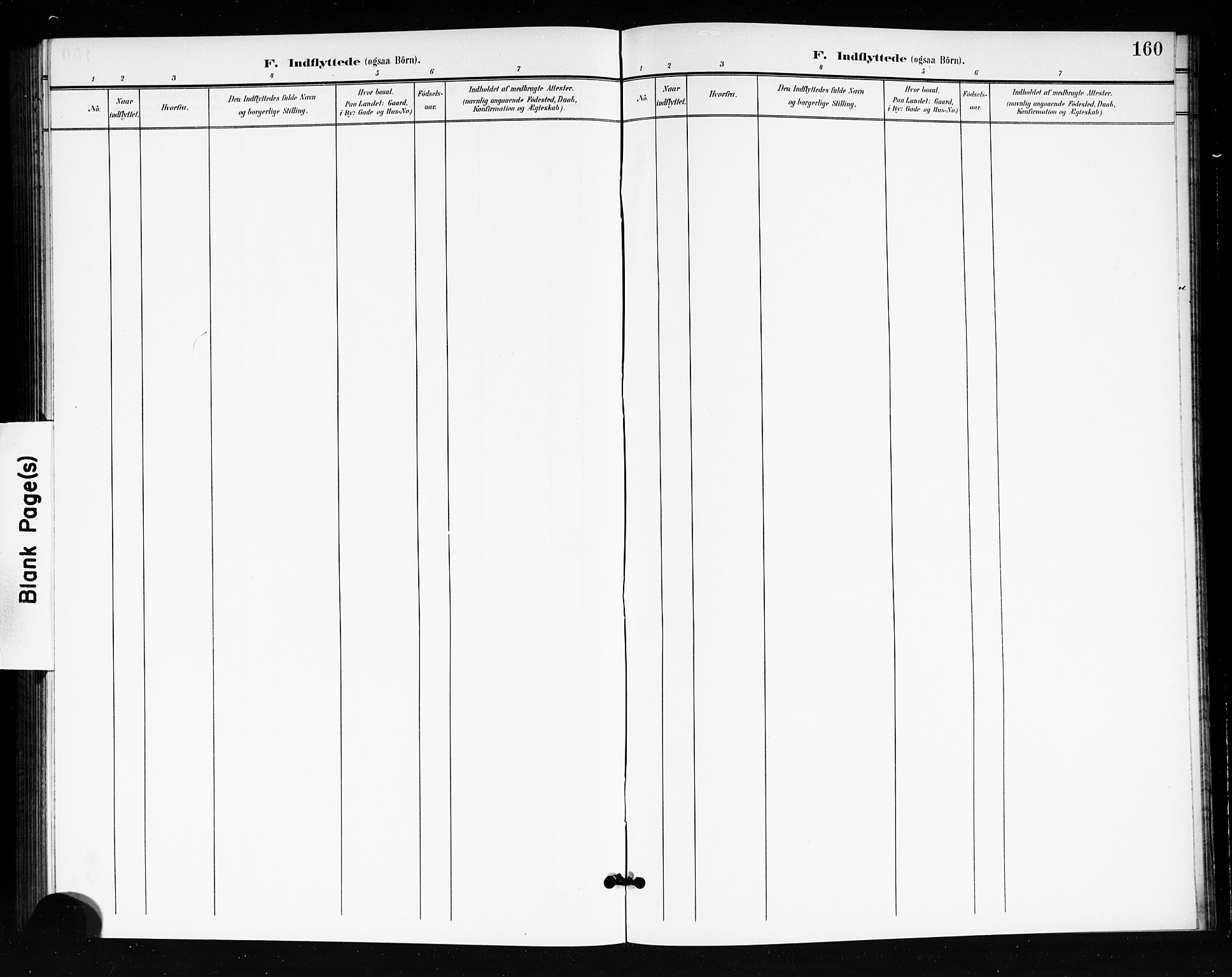 Tjøme kirkebøker, SAKO/A-328/G/Ga/L0001: Parish register (copy) no. 1, 1901-1910, p. 160