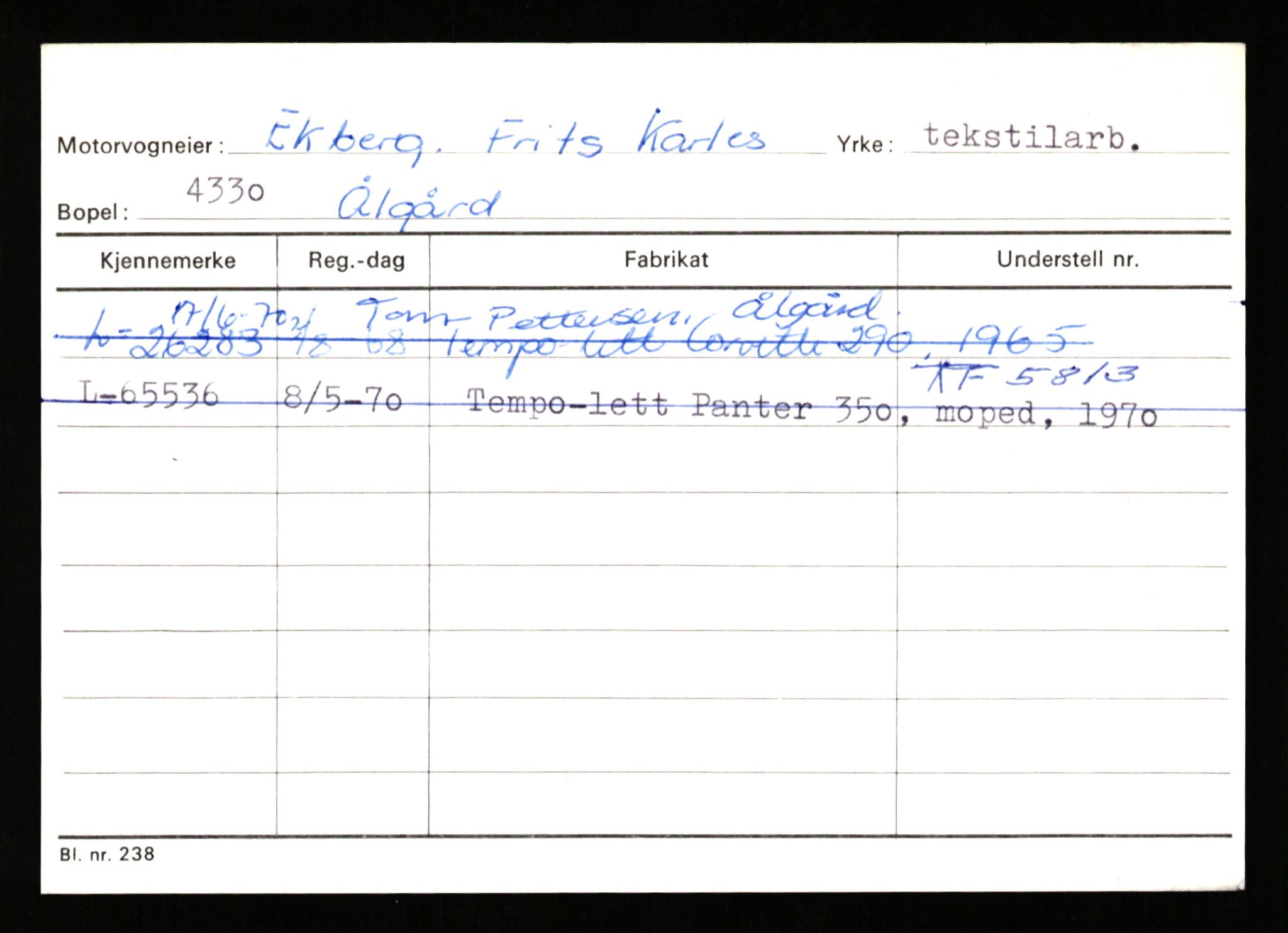 Stavanger trafikkstasjon, AV/SAST-A-101942/0/H/L0007: Egerøy - Eppeland, 1930-1971, p. 1439