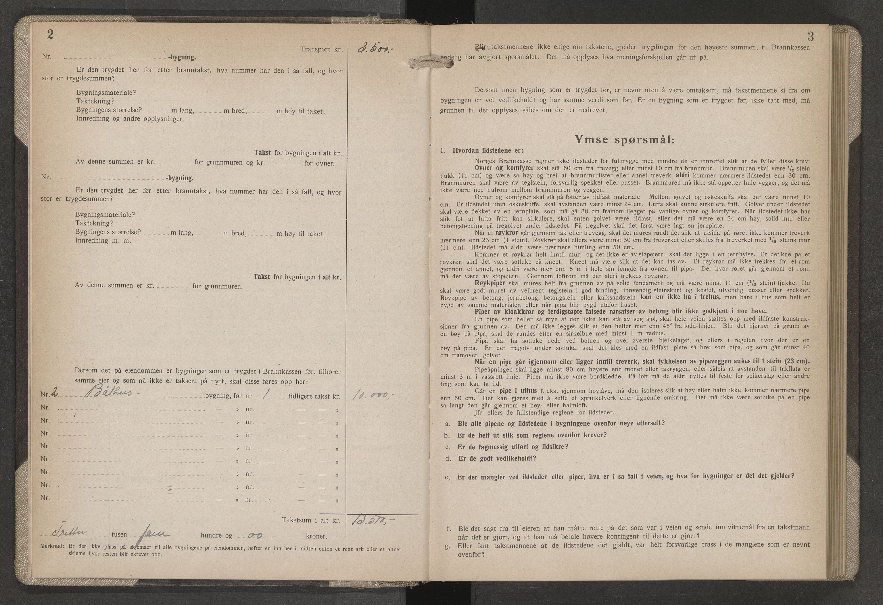 Norges Brannkasse Landvik og Fjære, AV/SAK-2241-0032/F/Fa/L0024: Branntakstprotokoll nr. 24, 1944-1949