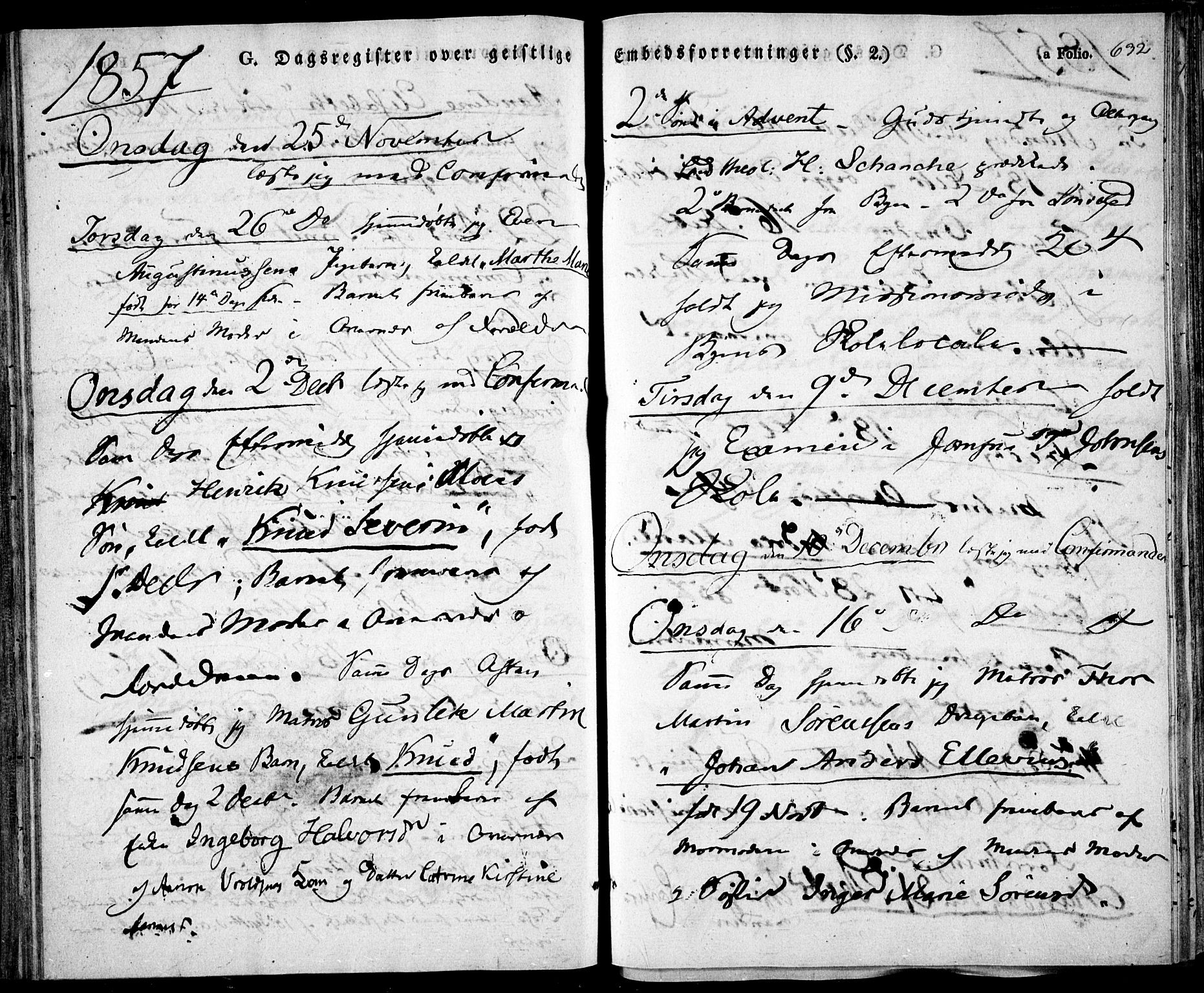 Risør sokneprestkontor, SAK/1111-0035/F/Fa/L0003: Parish register (official) no. A 3, 1838-1864, p. 632