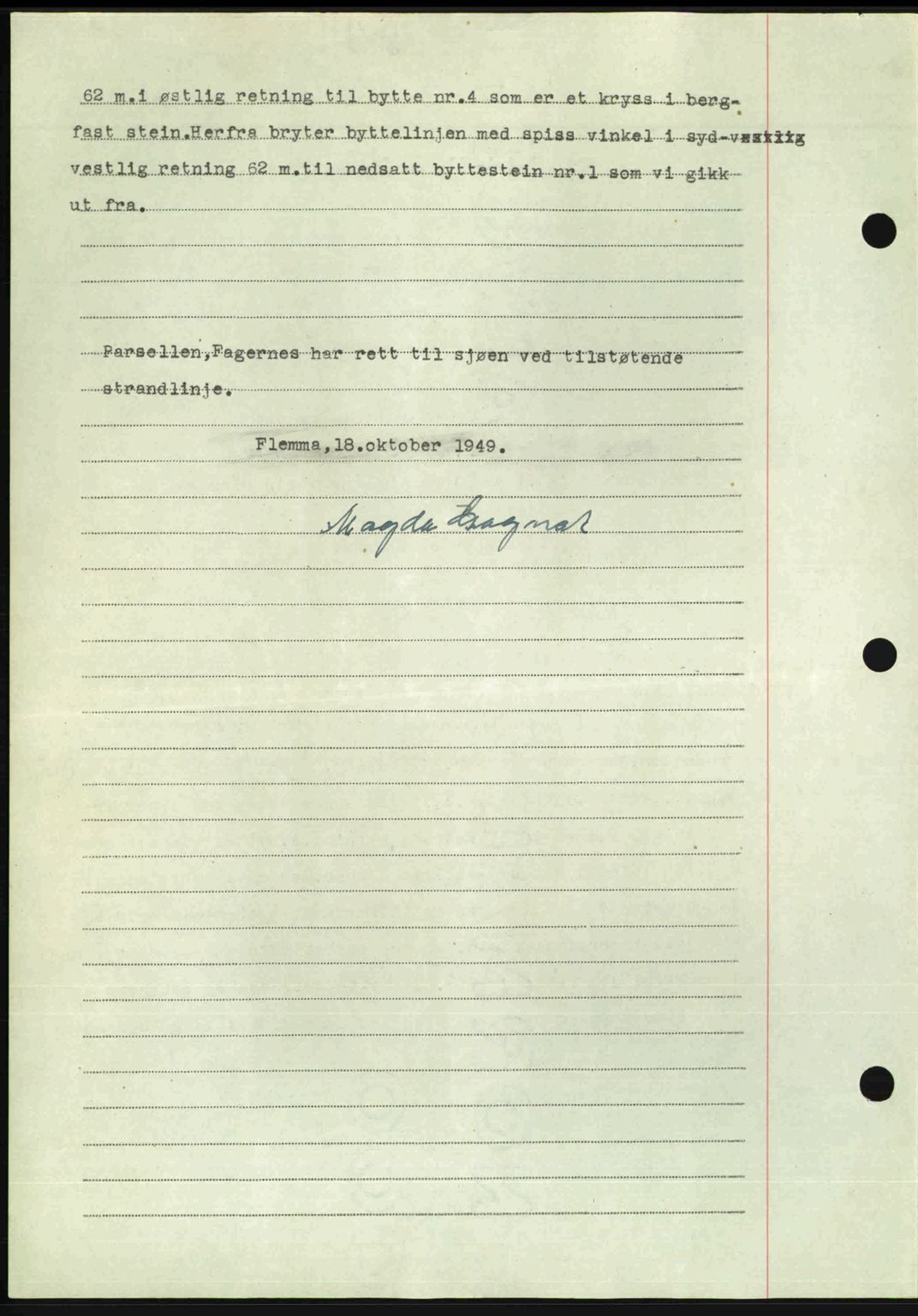 Nordmøre sorenskriveri, AV/SAT-A-4132/1/2/2Ca: Mortgage book no. A114, 1950-1950, Diary no: : 842/1950