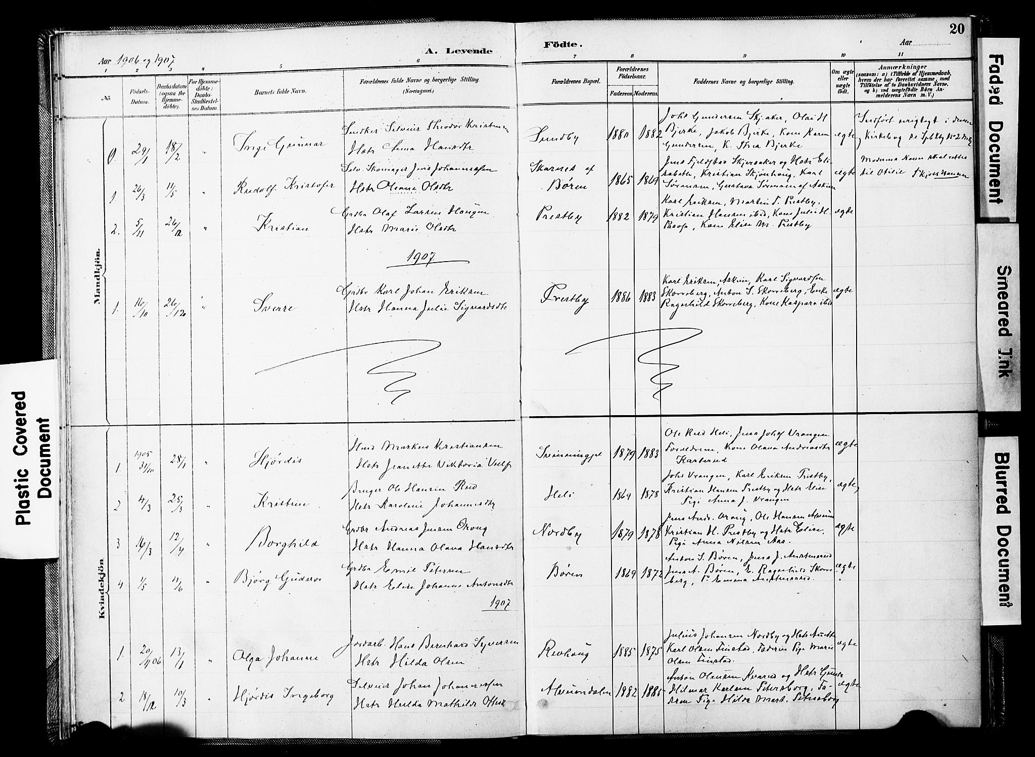 Spydeberg prestekontor Kirkebøker, SAO/A-10924/F/Fc/L0001: Parish register (official) no. III 1, 1886-1907, p. 20