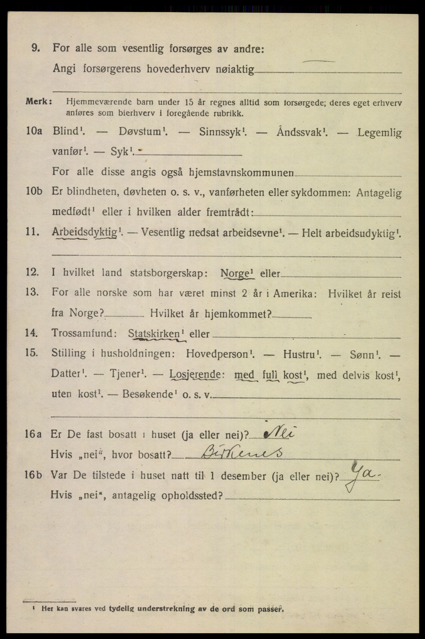 SAK, 1920 census for Greipstad, 1920, p. 1871