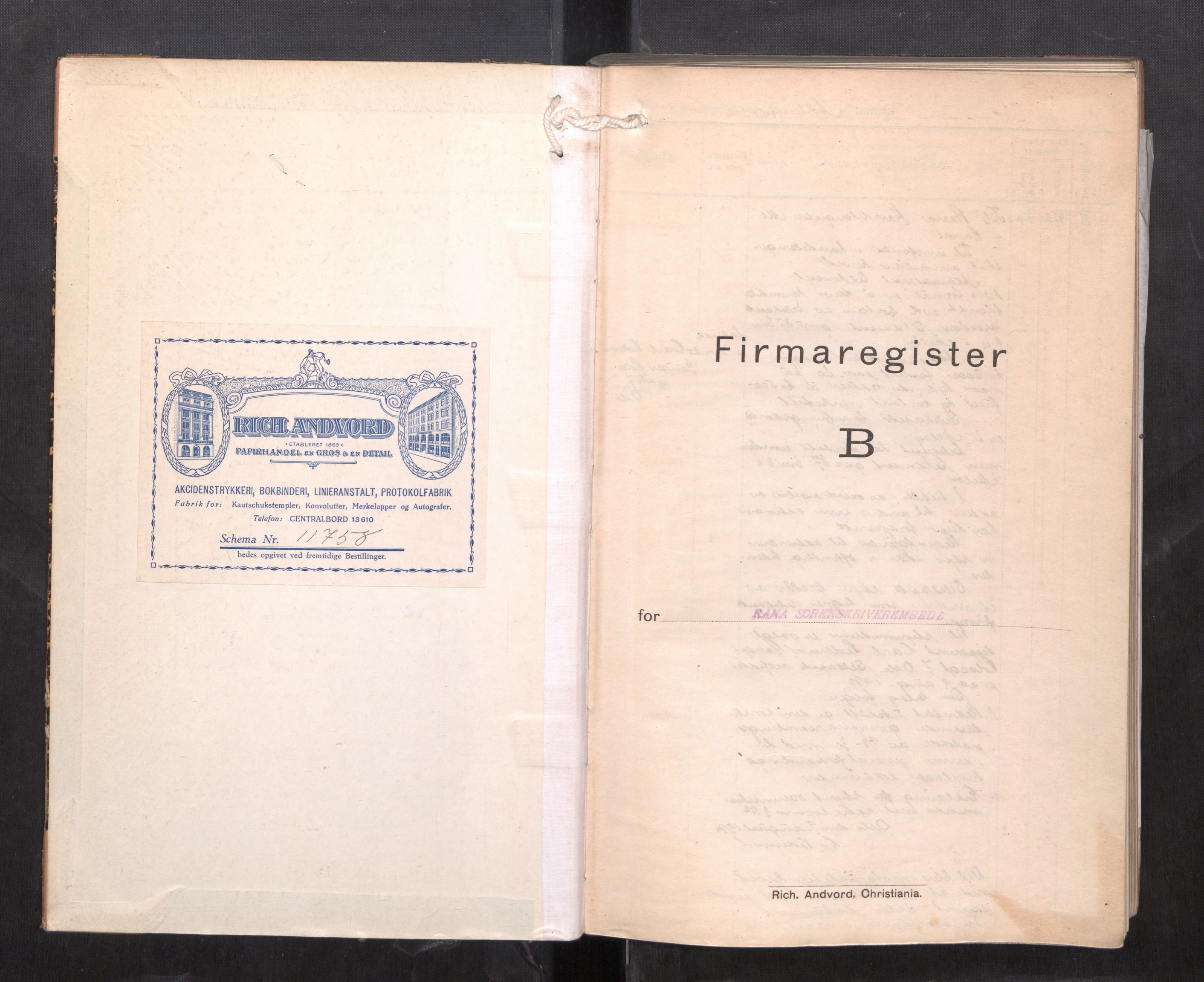 Rana sorenskriveri , AV/SAT-A-1108/2/J/Ja/Jaa/L0009: Firmaregister B, 1930-1943, p. 2