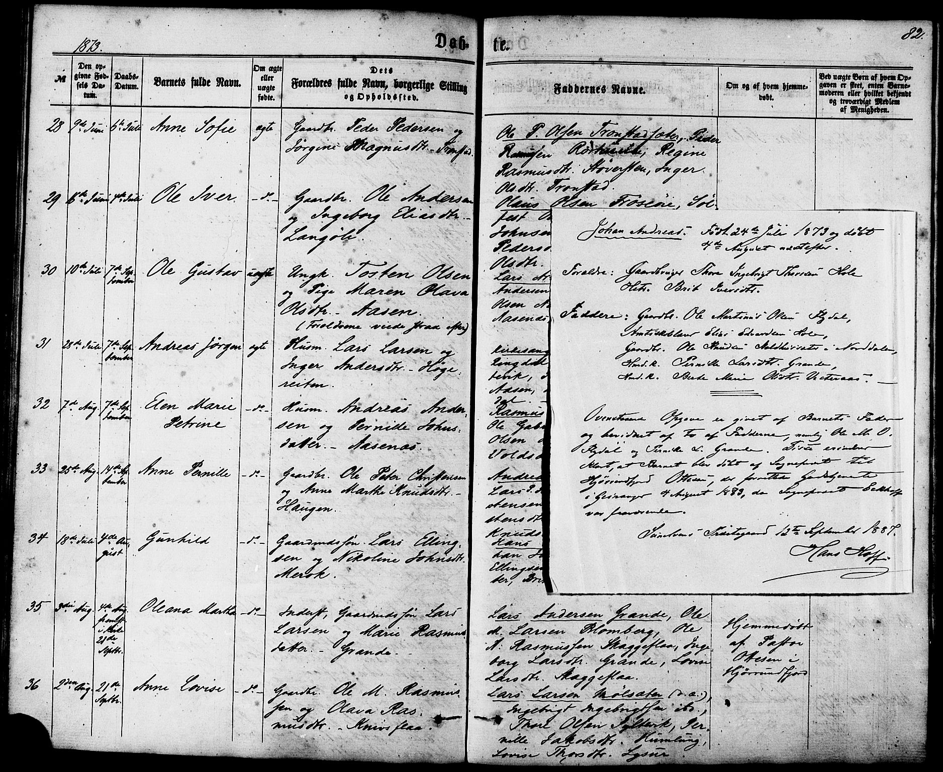 Ministerialprotokoller, klokkerbøker og fødselsregistre - Møre og Romsdal, SAT/A-1454/517/L0226: Parish register (official) no. 517A06, 1862-1881, p. 82