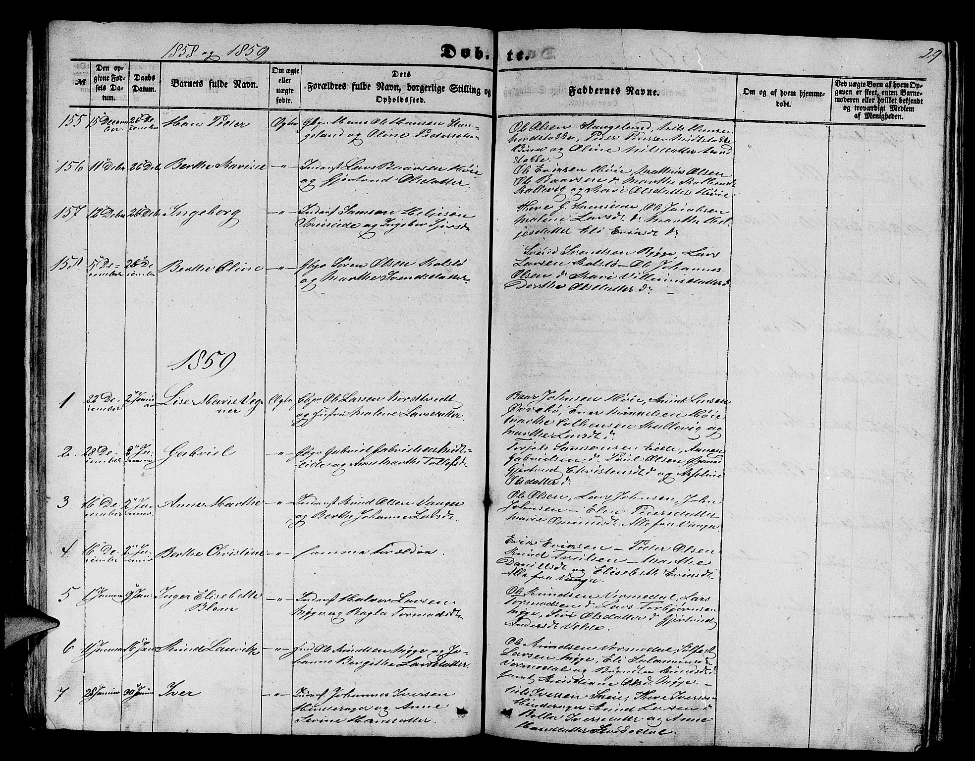 Avaldsnes sokneprestkontor, SAST/A -101851/H/Ha/Hab/L0003: Parish register (copy) no. B 3, 1857-1871, p. 29