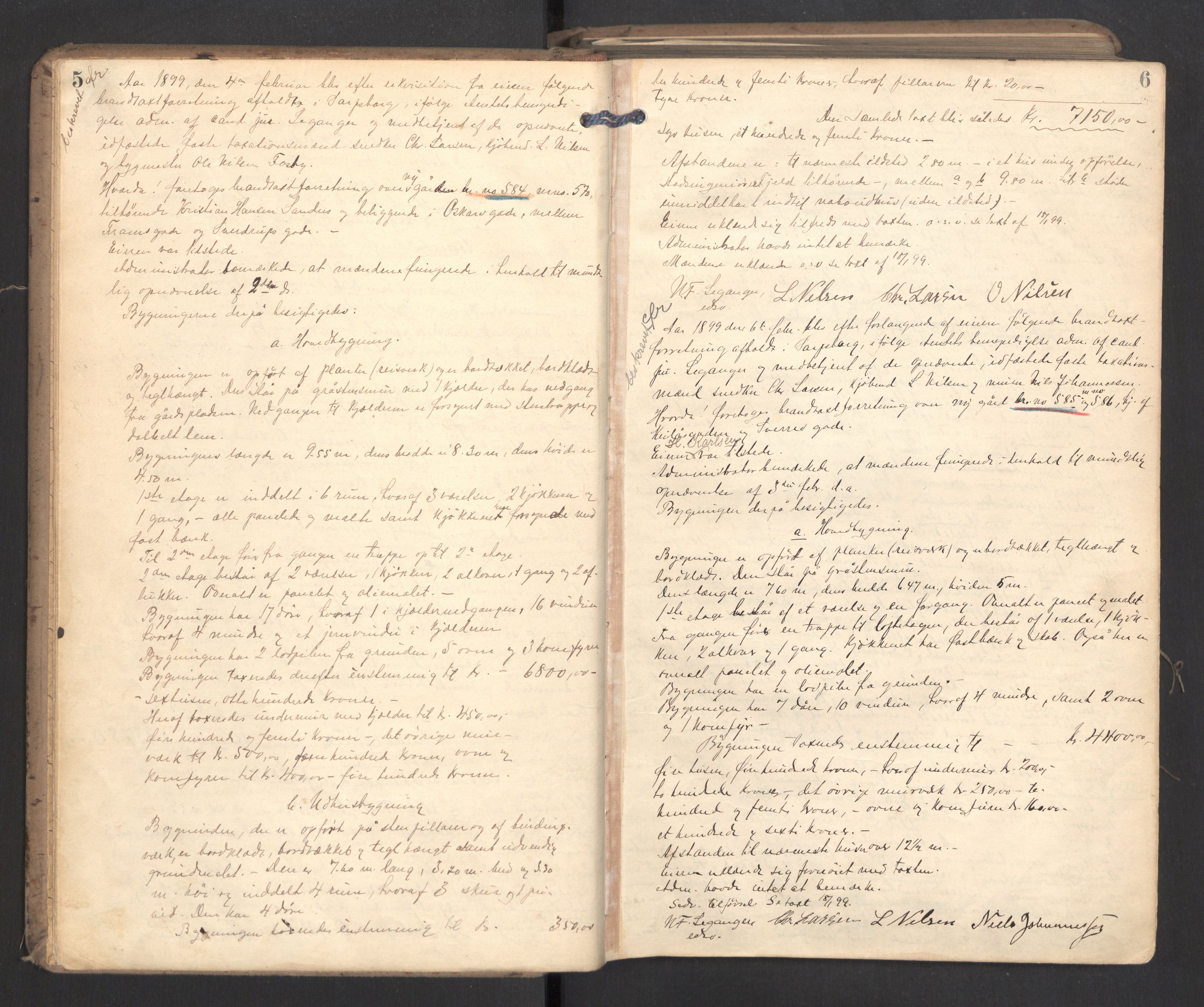 Norges brannkasse, branntakster Sarpsborg, AV/SAO-A-11357/F/Fa/L0006: Branntakstprotokoll, 1899-1903, p. 5-6