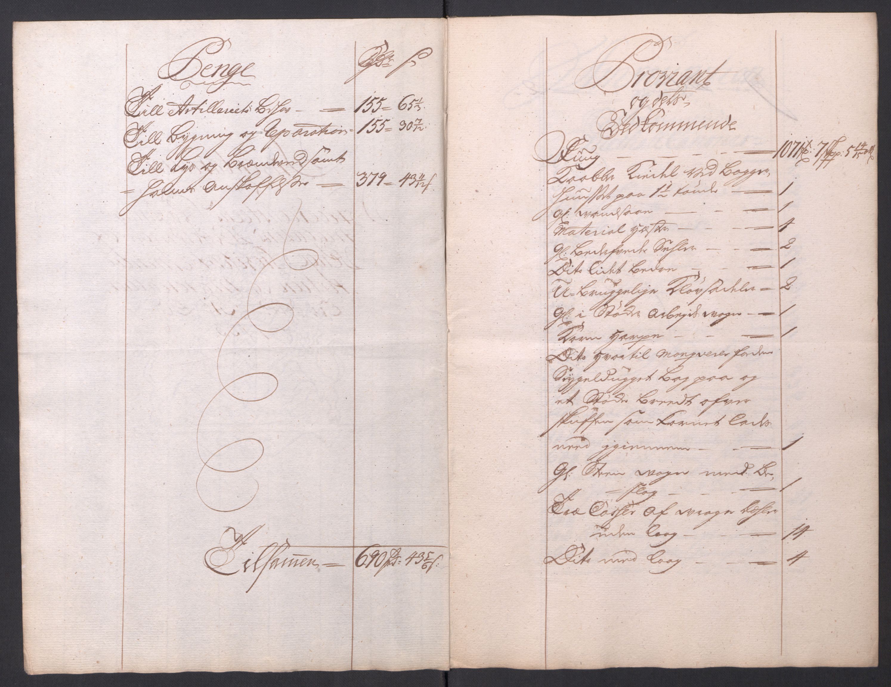 Kommanderende general (KG I) med Det norske krigsdirektorium, AV/RA-EA-5419/D/L0154: Fredriksten festning: Brev, inventarfortegnelser og regnskapsekstrakter, 1730-1739, p. 190