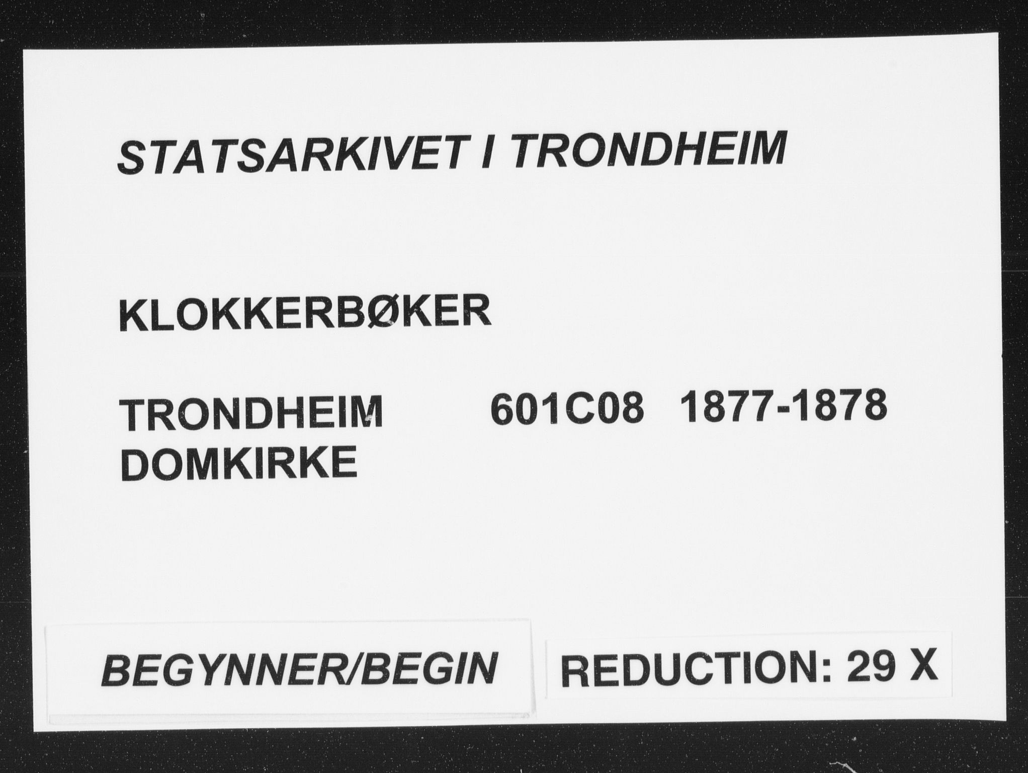 Ministerialprotokoller, klokkerbøker og fødselsregistre - Sør-Trøndelag, AV/SAT-A-1456/601/L0090: Parish register (copy) no. 601C08, 1877-1878