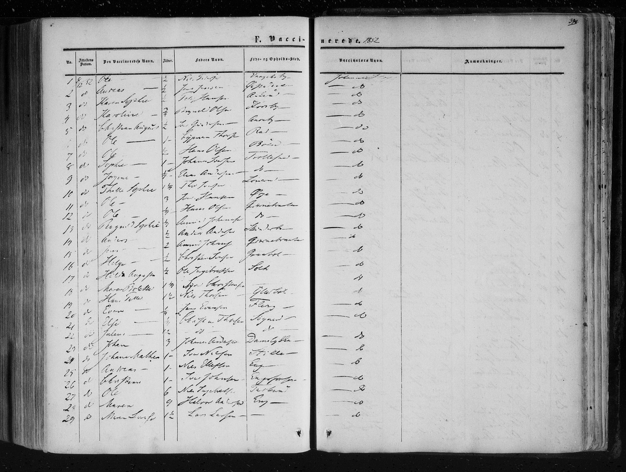 Aremark prestekontor Kirkebøker, SAO/A-10899/F/Fc/L0003: Parish register (official) no. III 3, 1850-1865, p. 398