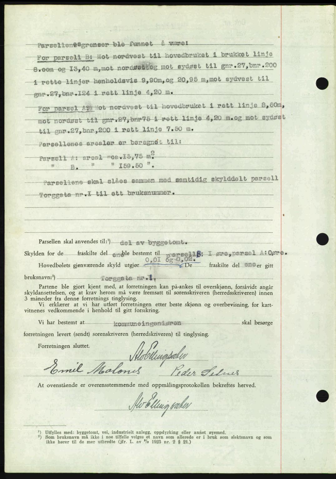 Romsdal sorenskriveri, SAT/A-4149/1/2/2C: Mortgage book no. A24, 1947-1947, Diary no: : 2653/1947