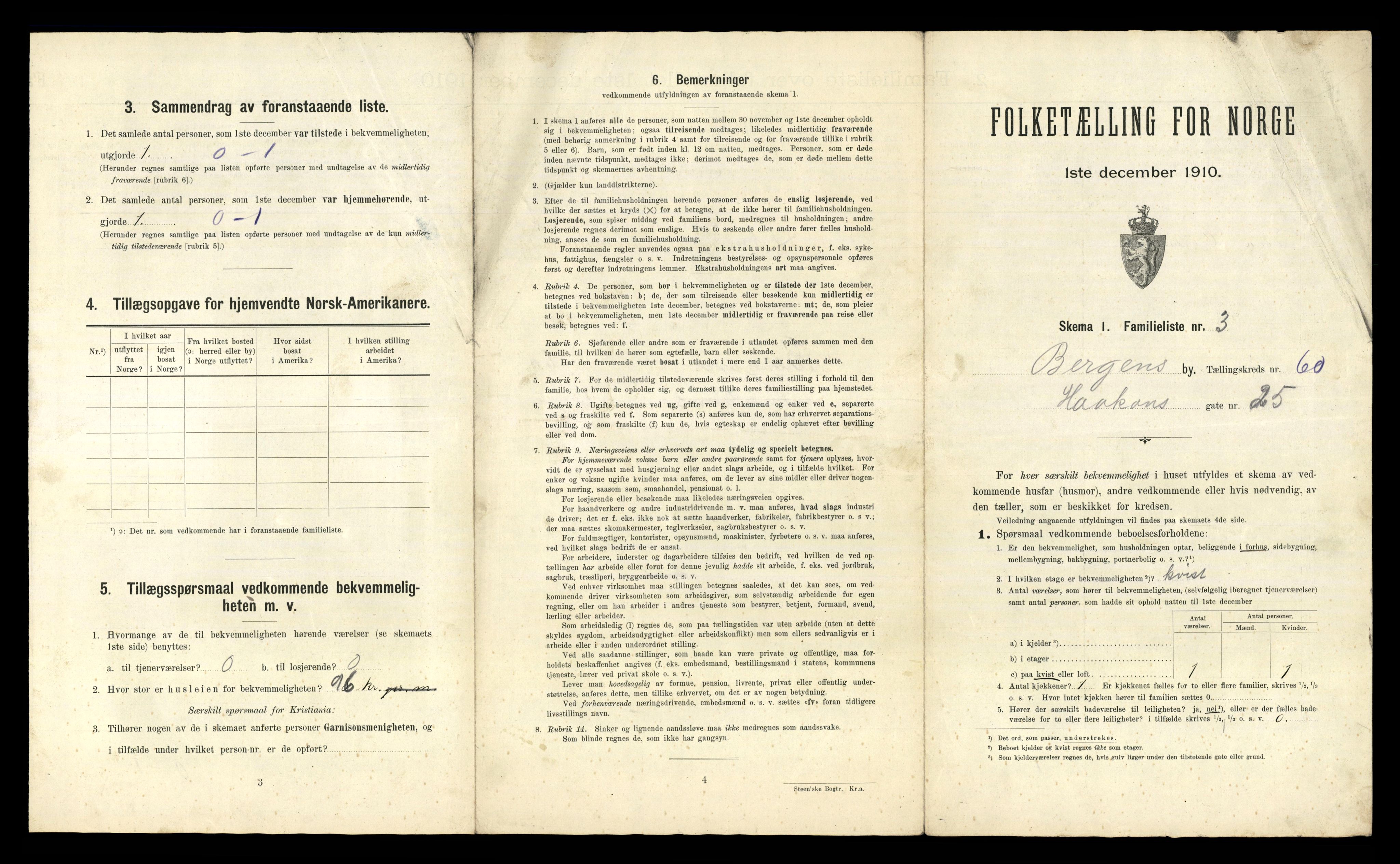 RA, 1910 census for Bergen, 1910, p. 20949